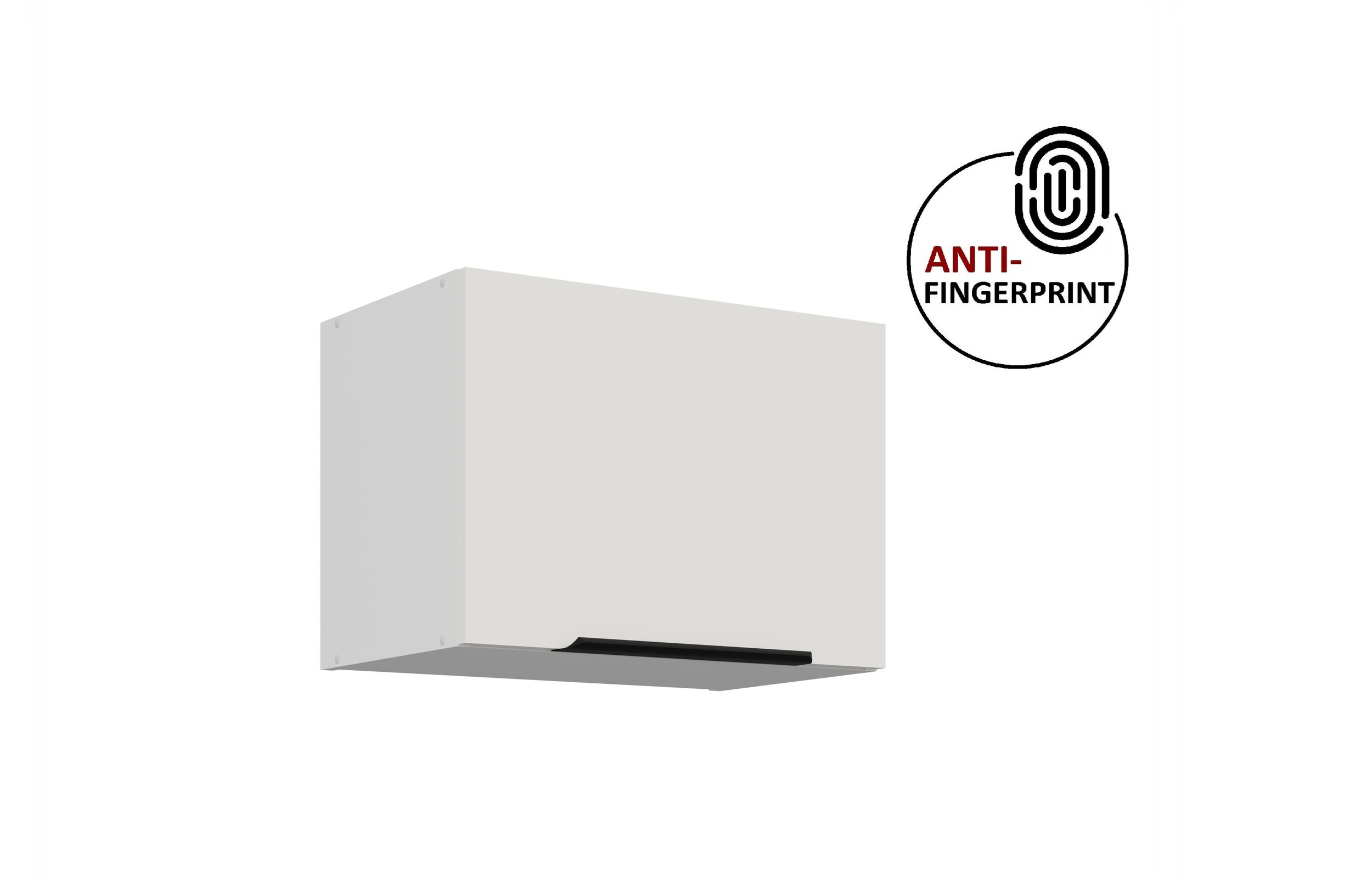 K&uuml;chen H&auml;ngeschrank 50 K&uuml;che ARIA Weiss K&uuml;chenzeile K&uuml;chenblock Anti Fingerprint 