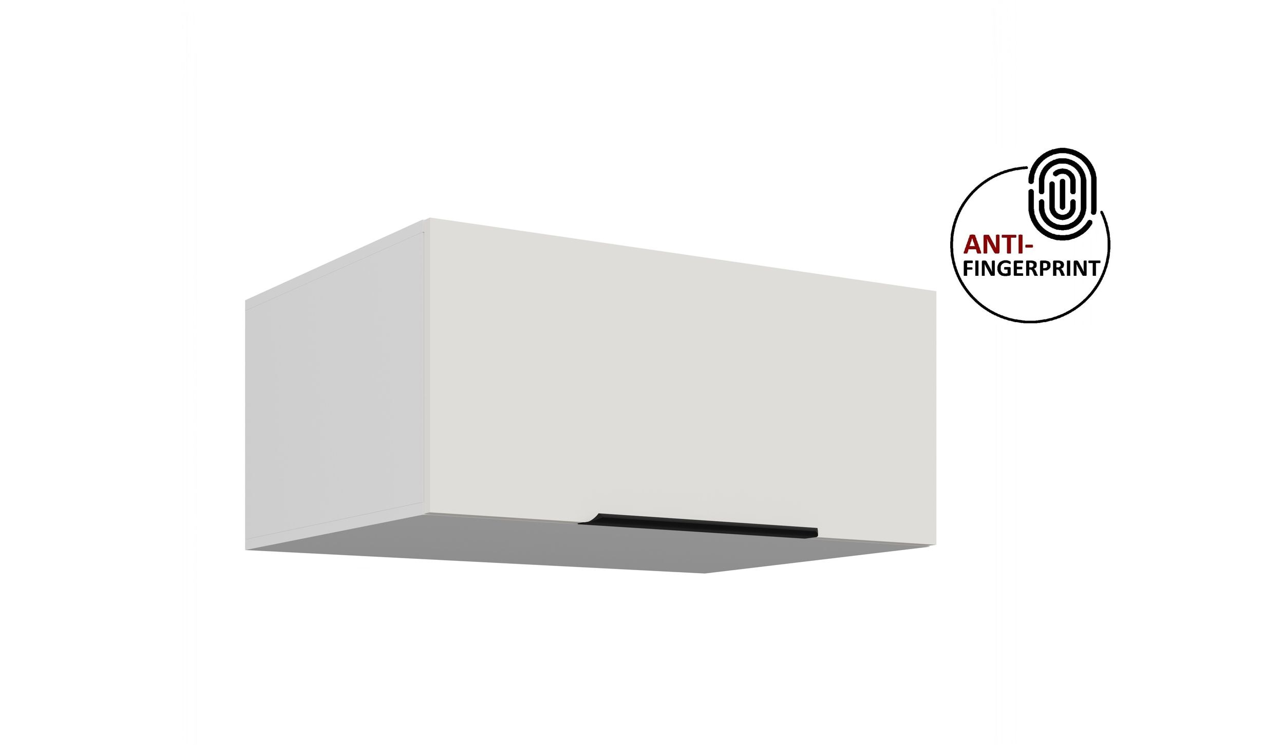 K&uuml;chen Aufsatzschrank 80 K&uuml;che ARIA Wei&szlig; ultra matt K&uuml;chenzeile Anti Fingerprint 