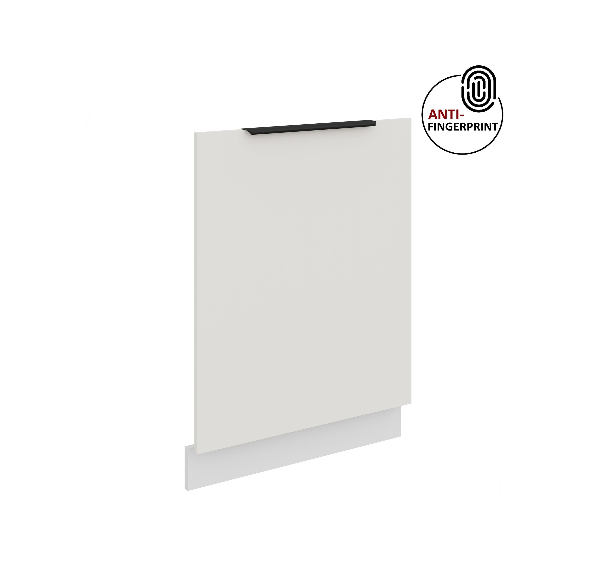 Frontblende f&uuml;r vollintegrierten Geschirrsp&uuml;ler 60 cm ARIA Wei&szlig; + Weiss matt 