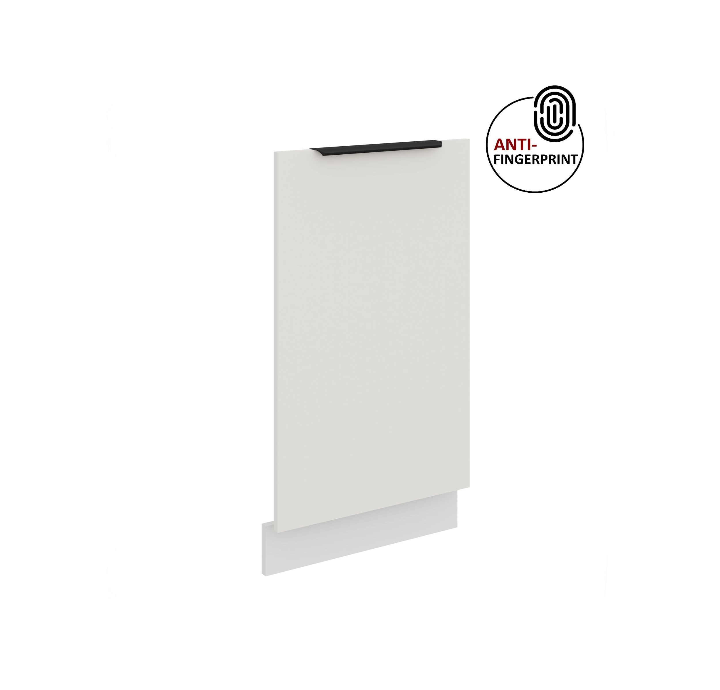 Frontblende f&uuml;r vollintegrierten Geschirrsp&uuml;ler 45 cm ARIA Wei&szlig; + Weiss matt 