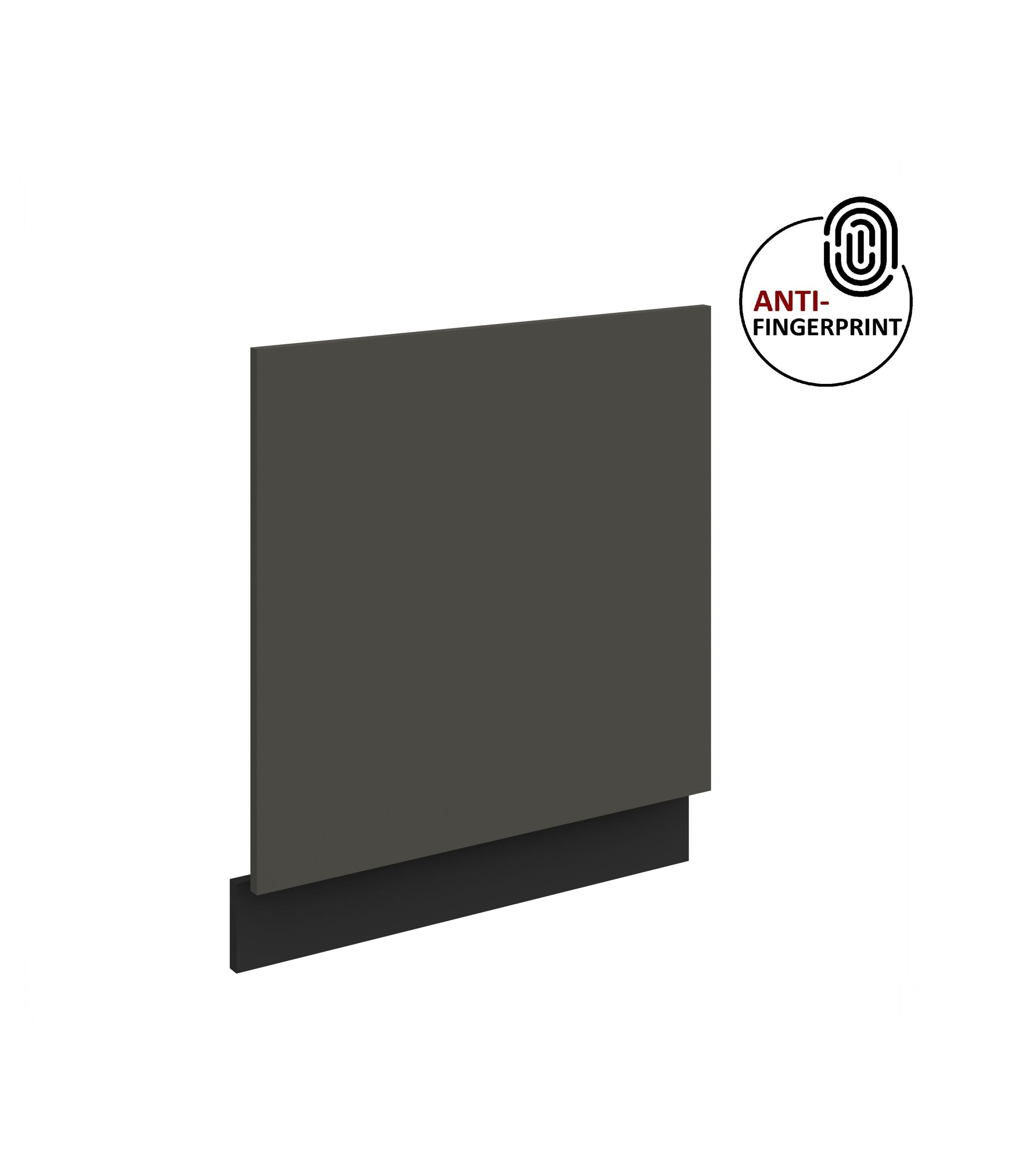 Frontblende f&uuml;r integrierten Geschirrsp&uuml;ler 60 cm ARIA Graphite + Schwarz matt 