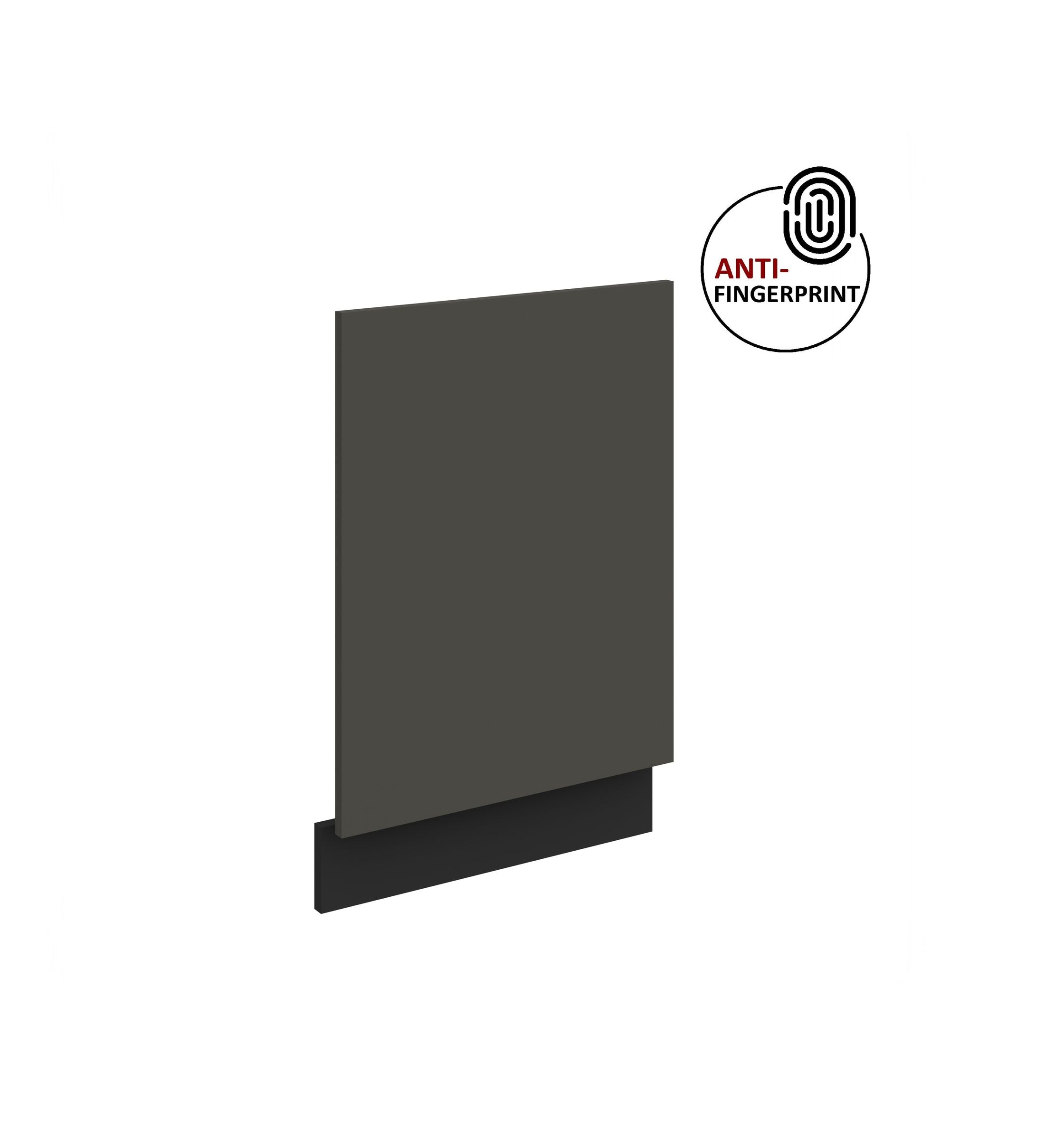 Frontblende f&uuml;r integrierten Geschirrsp&uuml;ler 45 cm ARIA Graphite + Schwarz matt 
