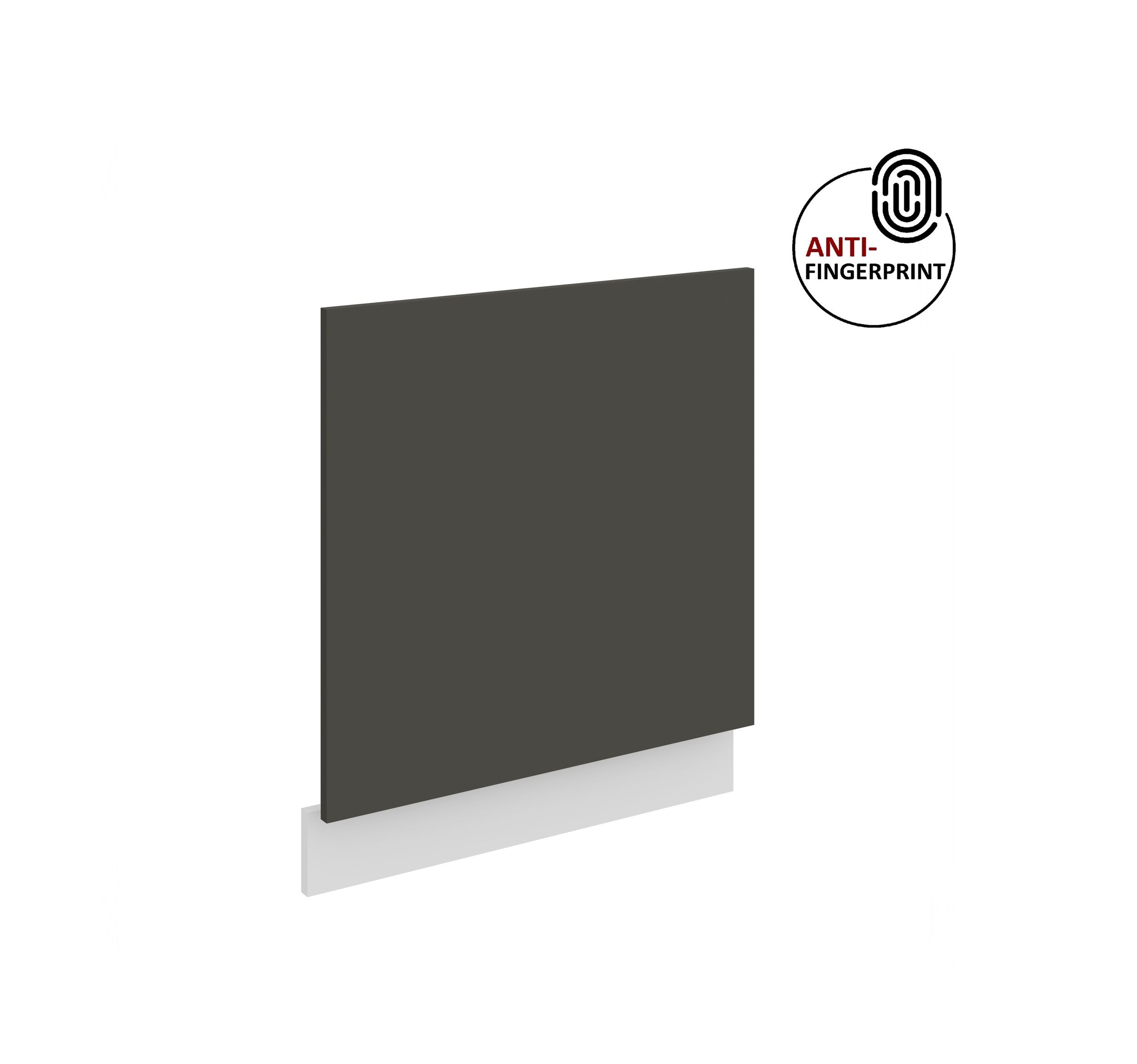 Frontblende f&uuml;r integrierten Geschirrsp&uuml;ler 60 cm ARIA Graphite + Weiss matt 