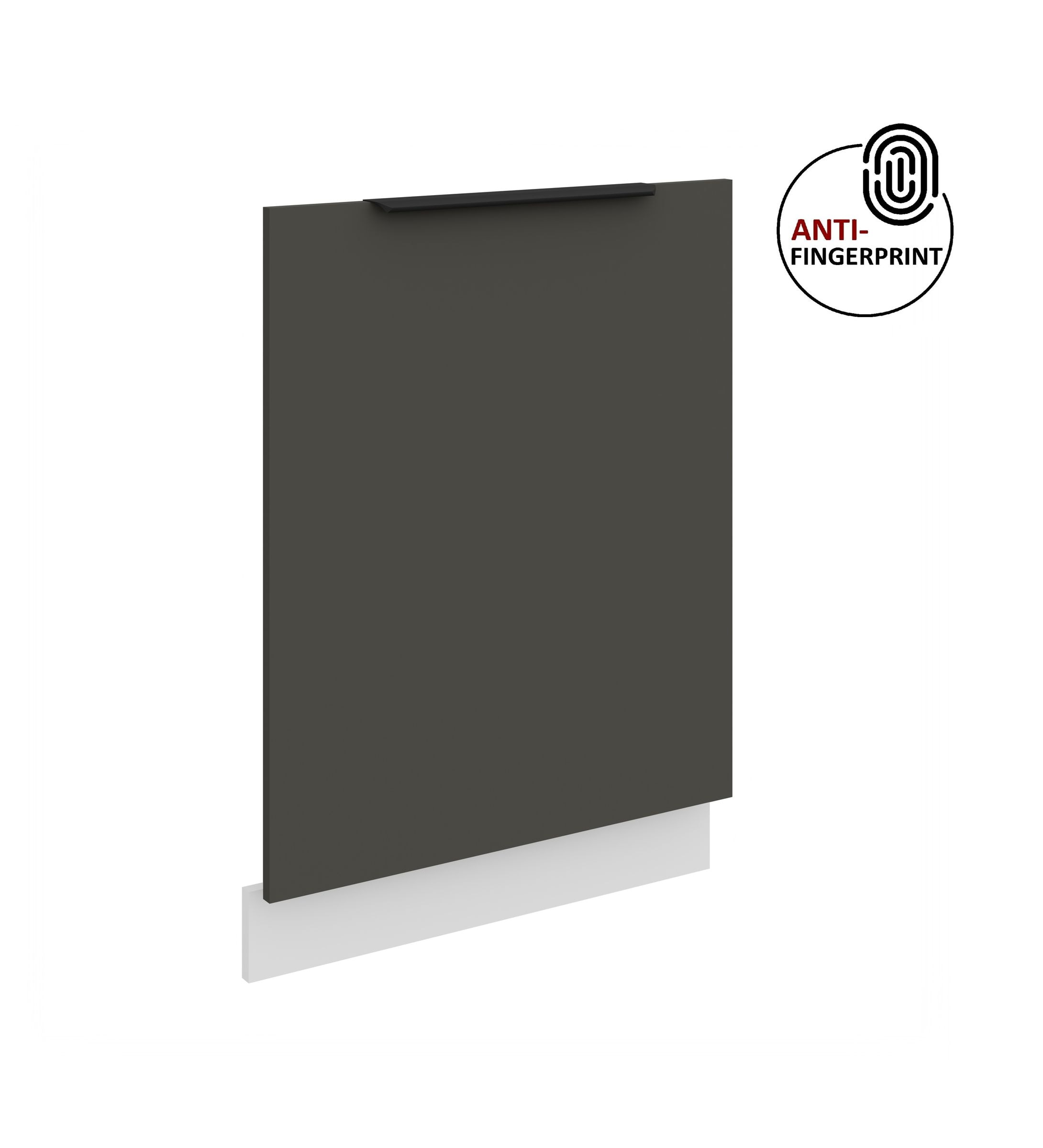 Frontblende f&uuml;r vollintegrierten Geschirrsp&uuml;ler 60 cm ARIA Graphite + Weiss matt 