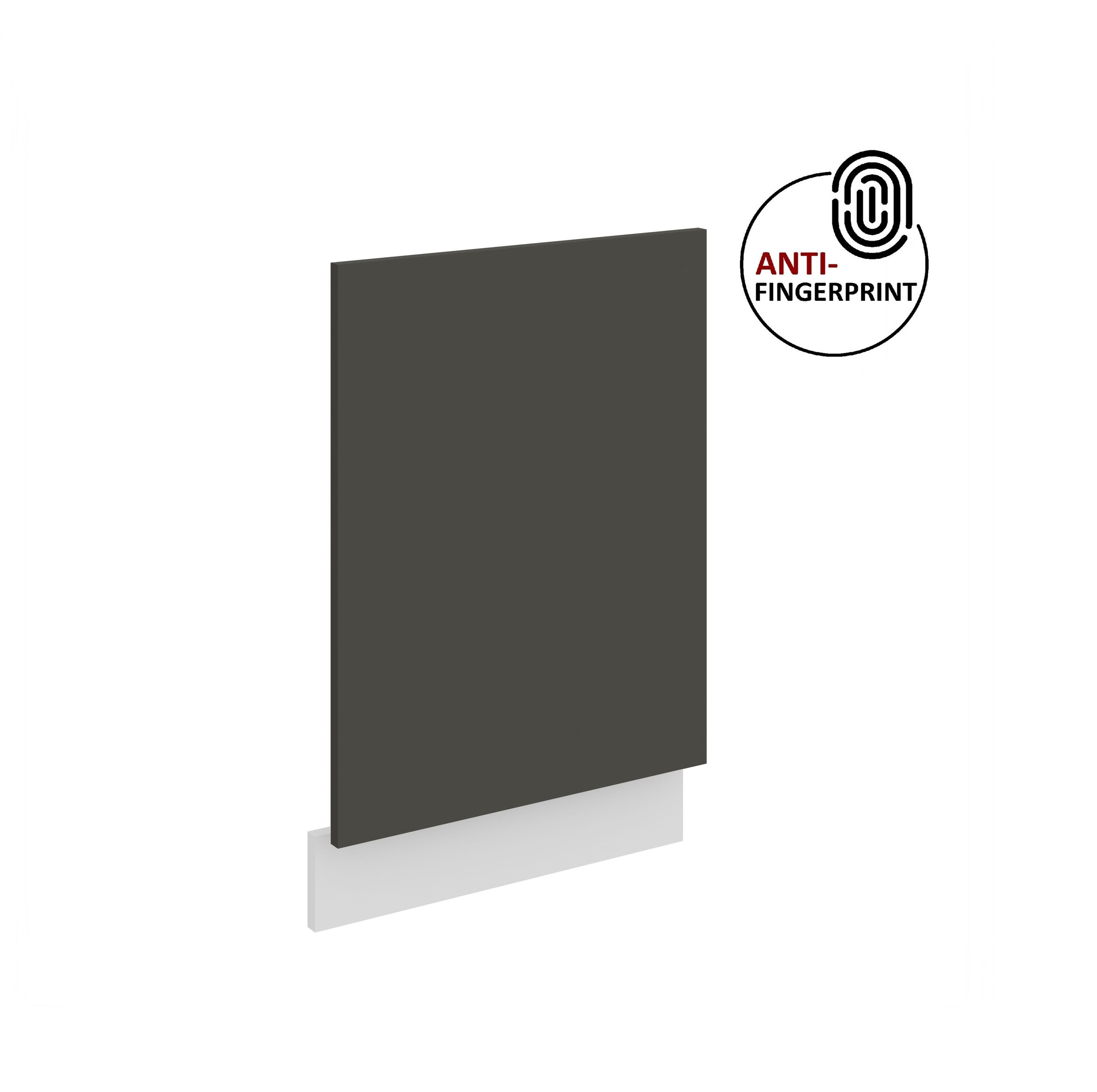 Frontblende f&uuml;r integrierten Geschirrsp&uuml;ler 45 cm ARIA Graphite + Weiss matt 