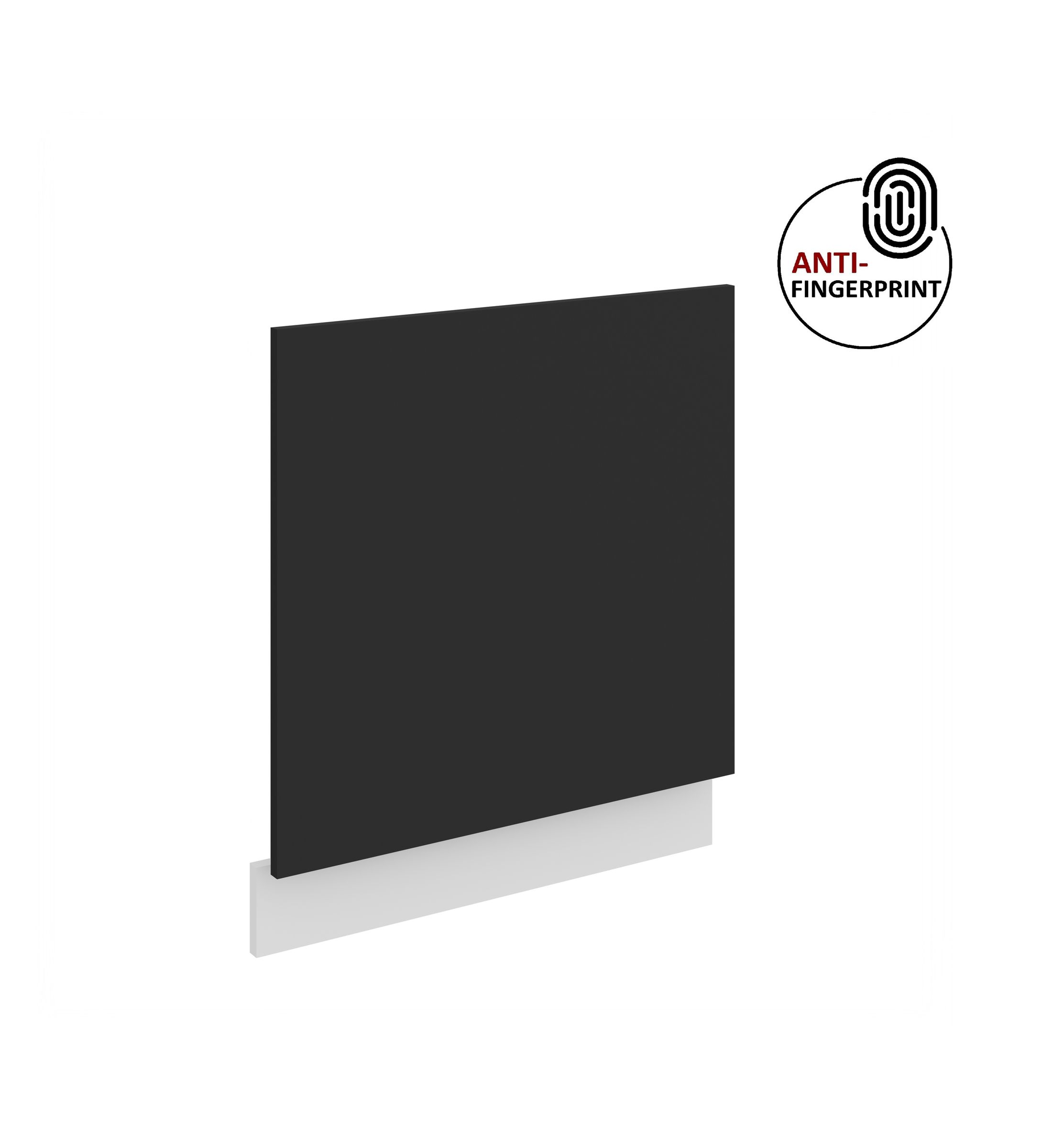 Frontblende f&uuml;r integrierten Geschirrsp&uuml;ler 60 cm ARIA Schwarz + Weiss matt 