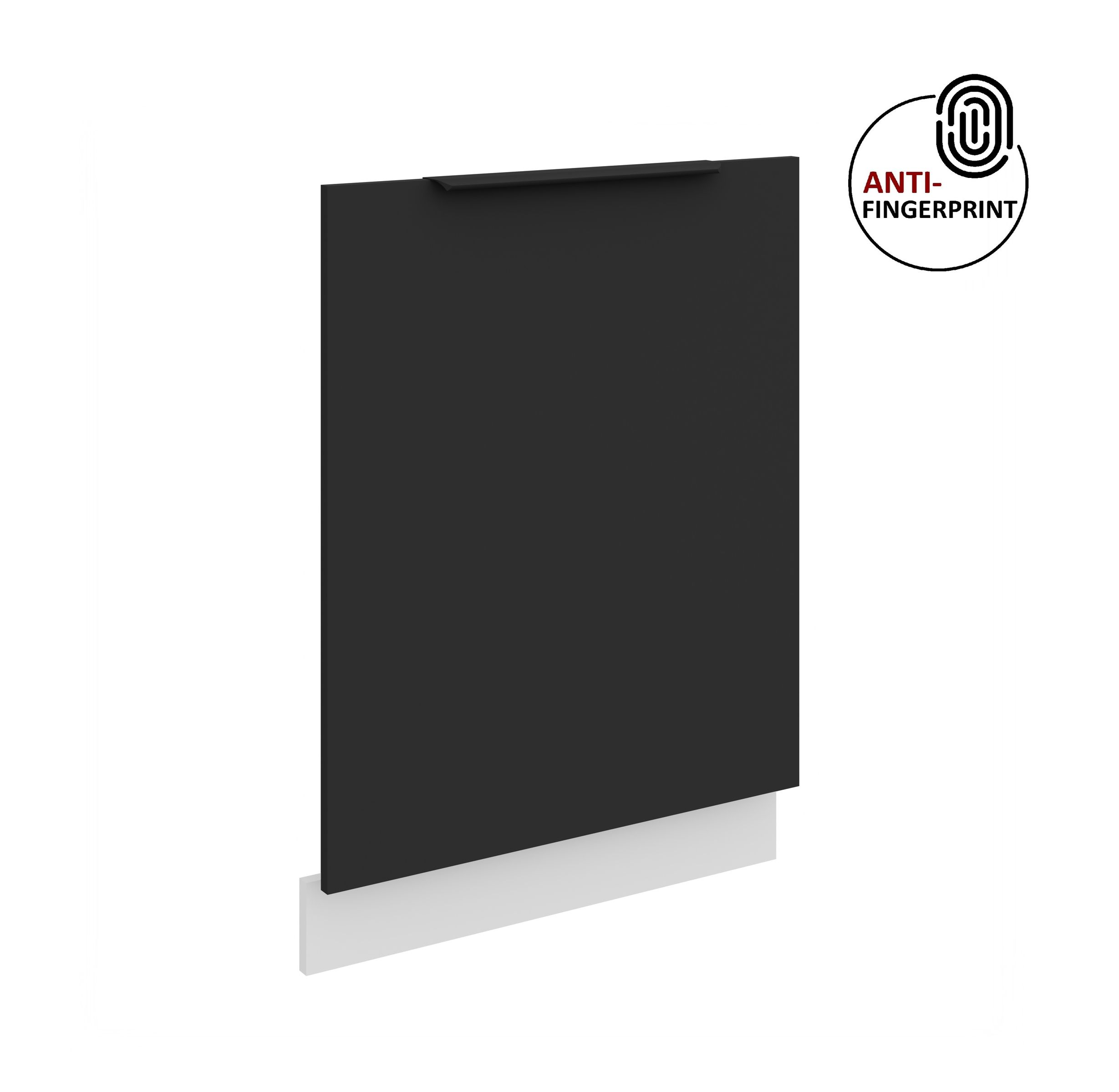 Frontblende f&uuml;r vollintegrierten Geschirrsp&uuml;ler 60 cm ARIA Schwarz + Weiss matt 