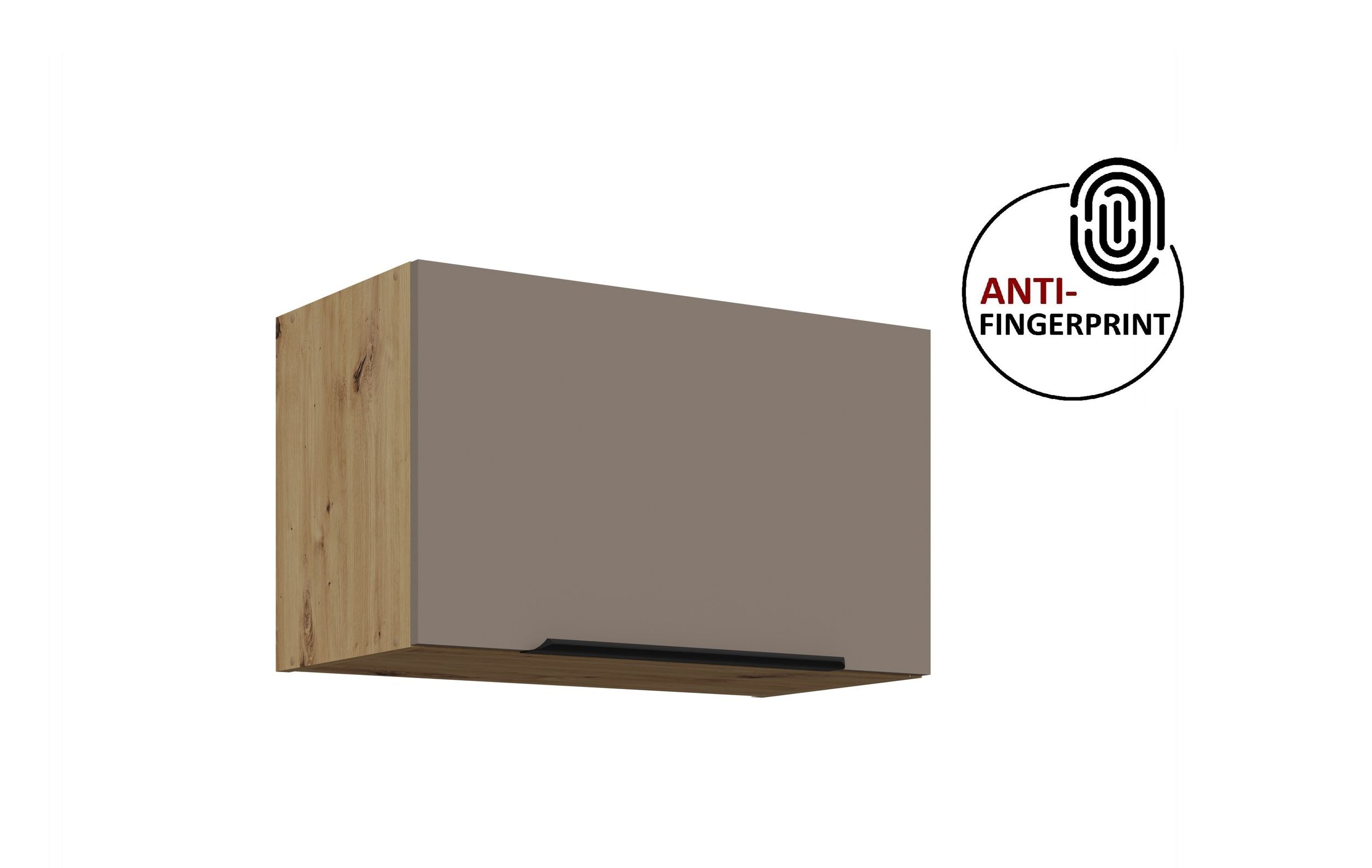 K&uuml;chen H&auml;ngeschrank 60 K&uuml;che ARIA Sandgrau matt K&uuml;chenzeile Anti Fingerprint 