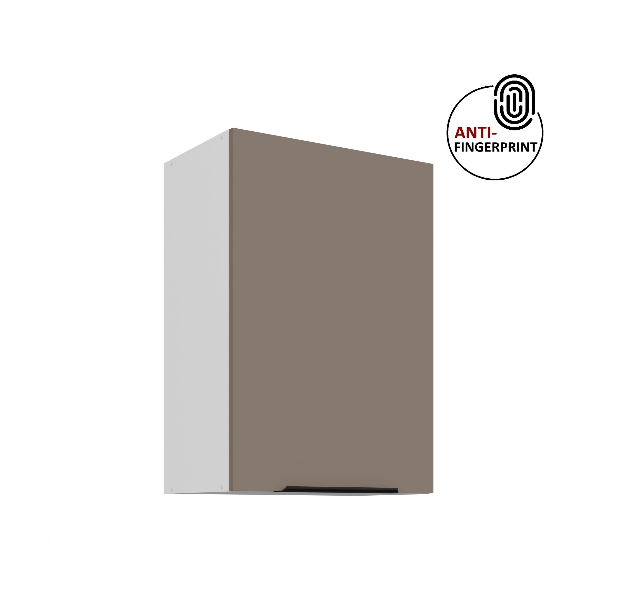 K&uuml;chen H&auml;ngeschrank 50 cm K&uuml;che ARIA Sandgrau matt K&uuml;chenzeile Anti Fingerprint 