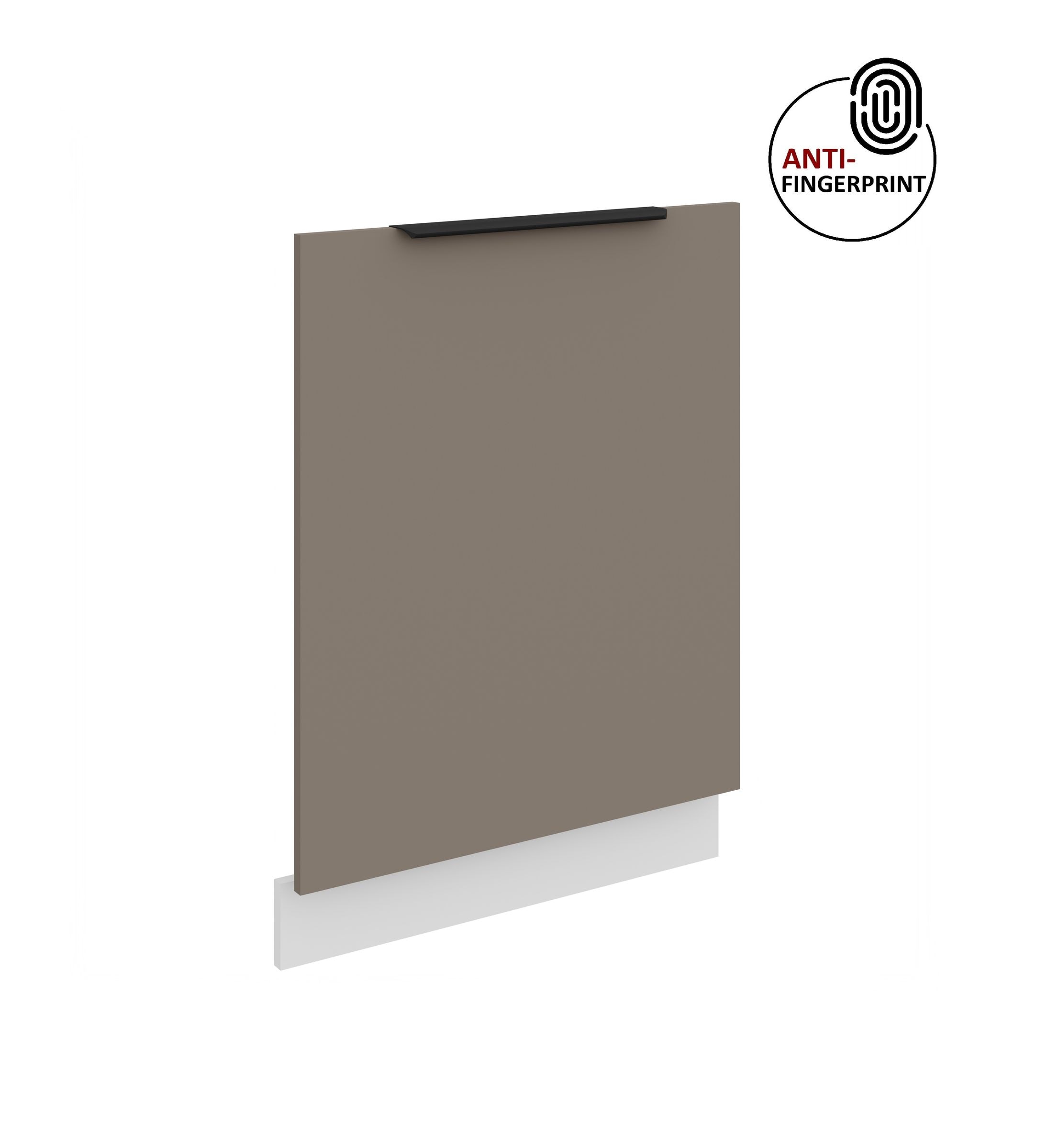 Frontblende f&uuml;r vollintegrierten Geschirrsp&uuml;ler 60 cm ARIA Sandgrau + Weiss matt 