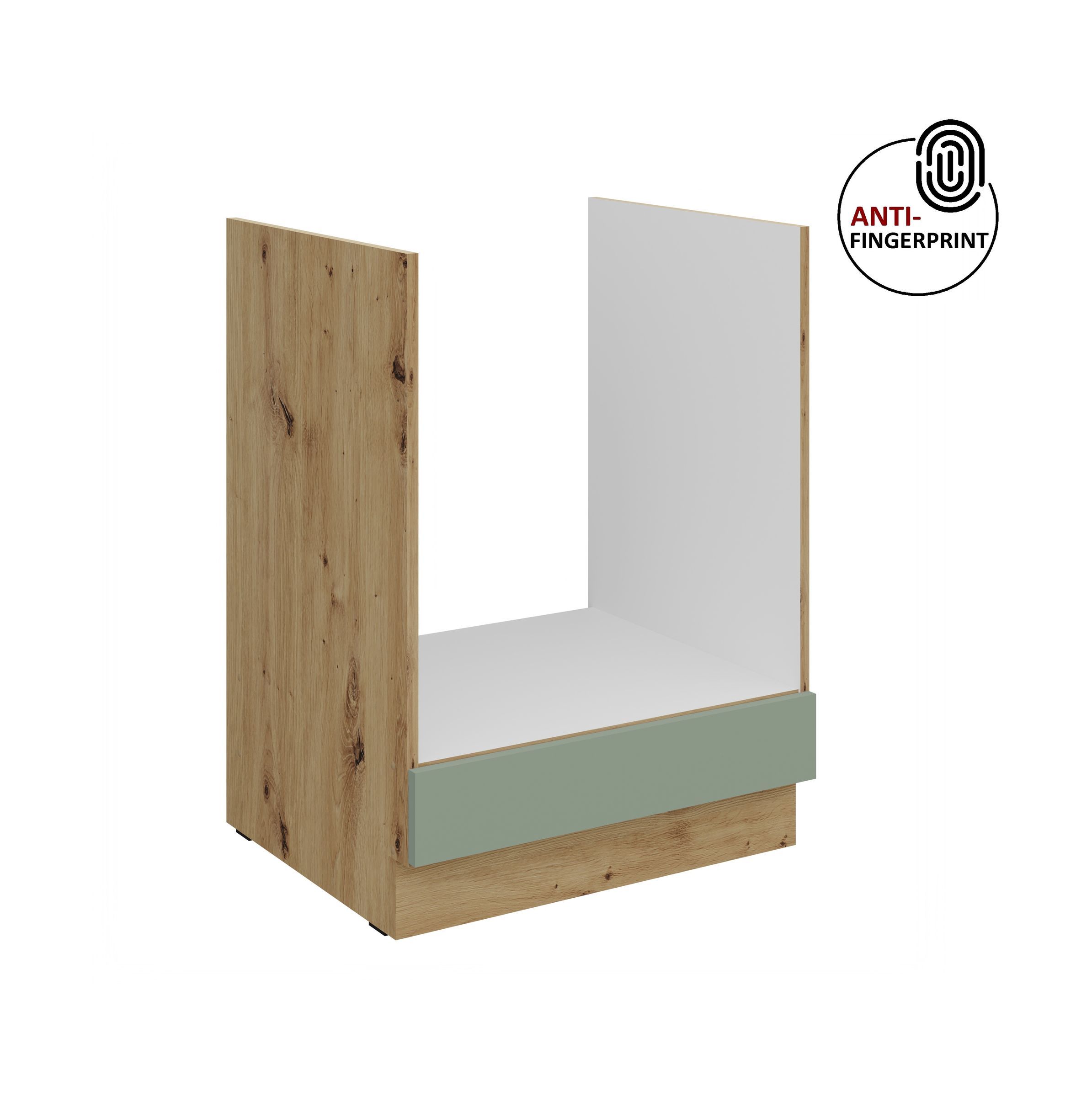 K&uuml;chen Herdschrank 60 K&uuml;che ARIA Aquamarin matt Anti Fingerprint K&uuml;chenzeile 