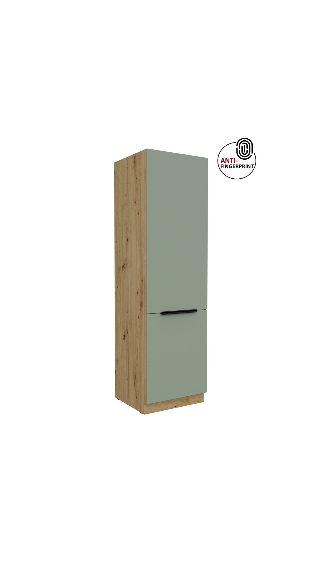 K&uuml;chen Hochschrank 60 cm K&uuml;che ARIA Aquamarin matt Anti Fingerprint K&uuml;chenzeile 