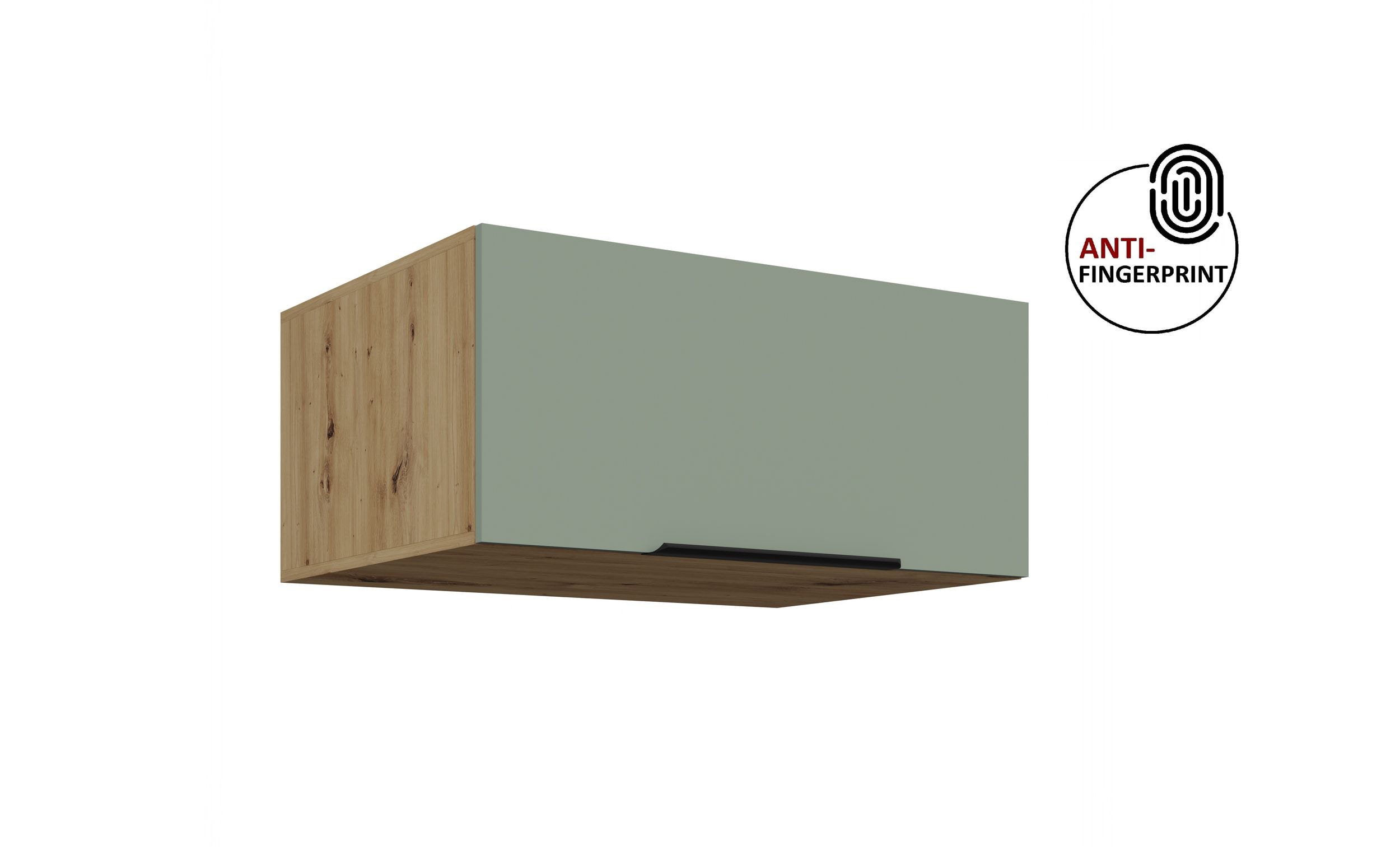 K&uuml;chen Aufsatzschrank 80 K&uuml;che ARIA Aquamarin matt K&uuml;chenzeile Anti Fingerprint 