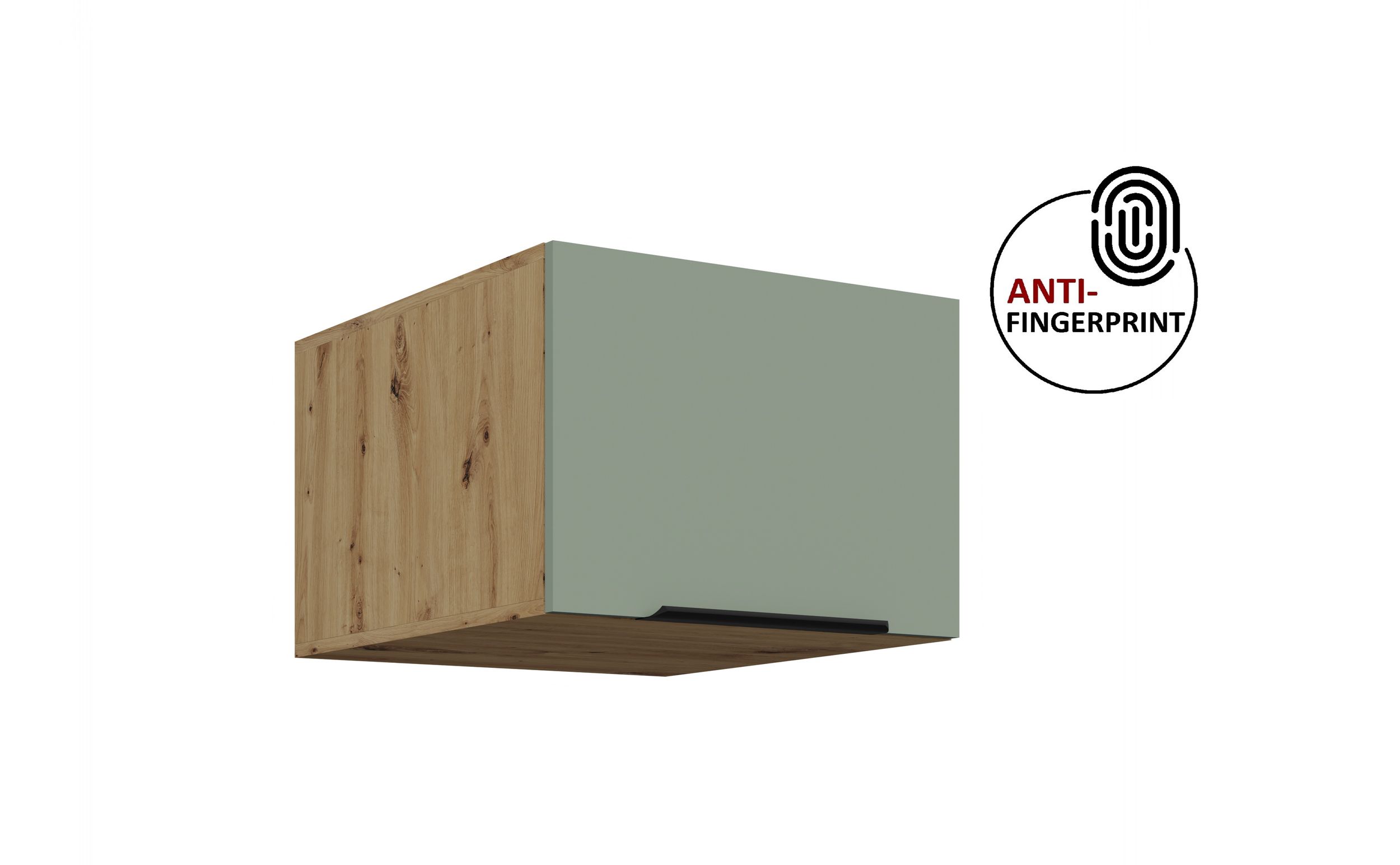 K&uuml;chen Aufsatzschrank 50 K&uuml;che ARIA Aquamarin K&uuml;chenzeile Anti Fingerprint 