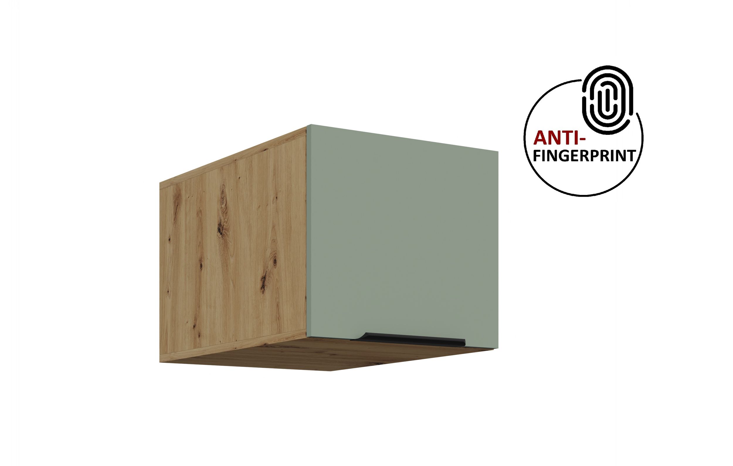 K&uuml;chen Aufsatzschrank 40 K&uuml;che ARIA Aquamarin K&uuml;chenzeile Anti Fingerprint 
