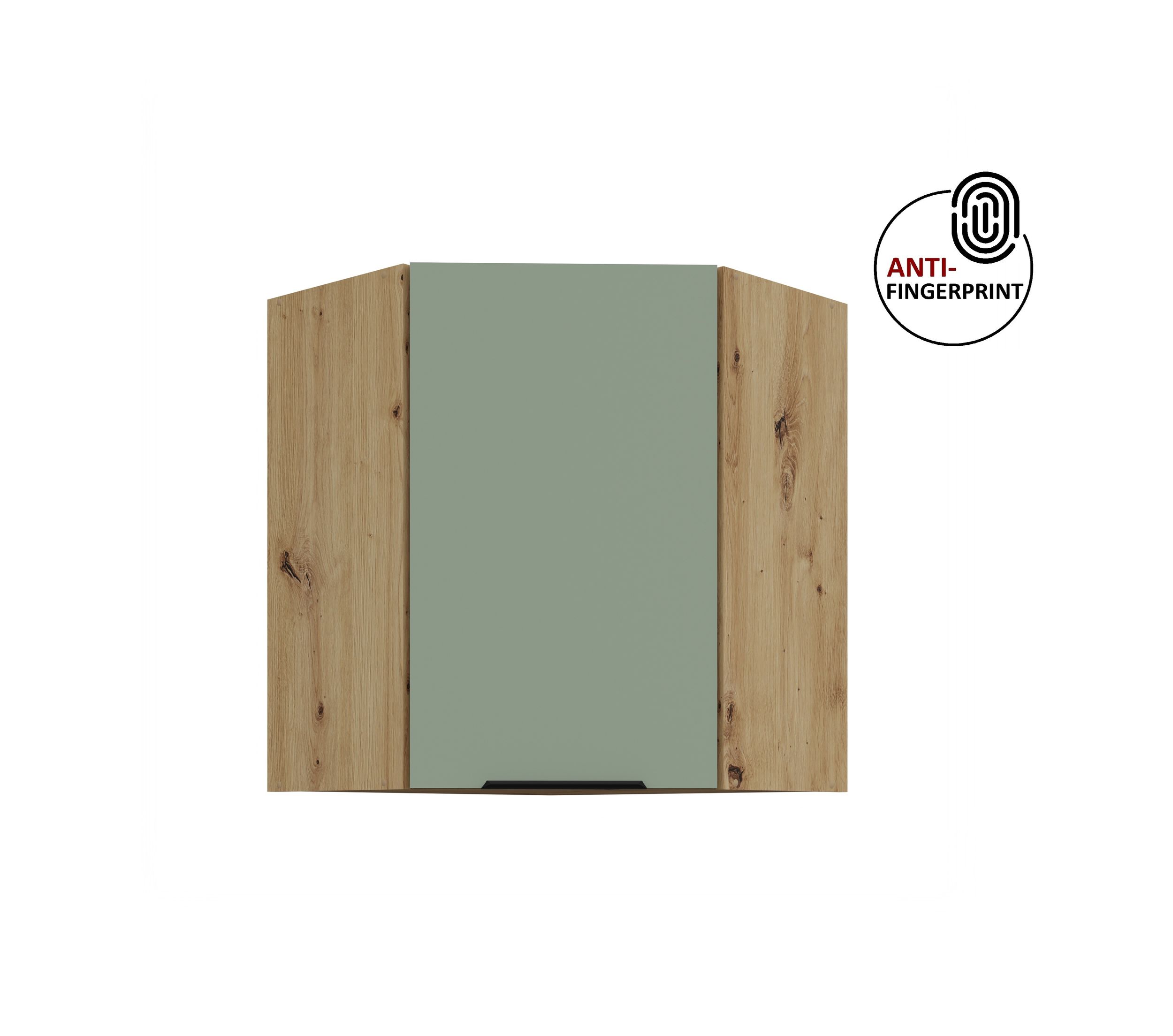 K&uuml;chen Eckschrank 60 cm K&uuml;che ARIA Aquamarin matt Anti Fingerprint K&uuml;chenzeile 