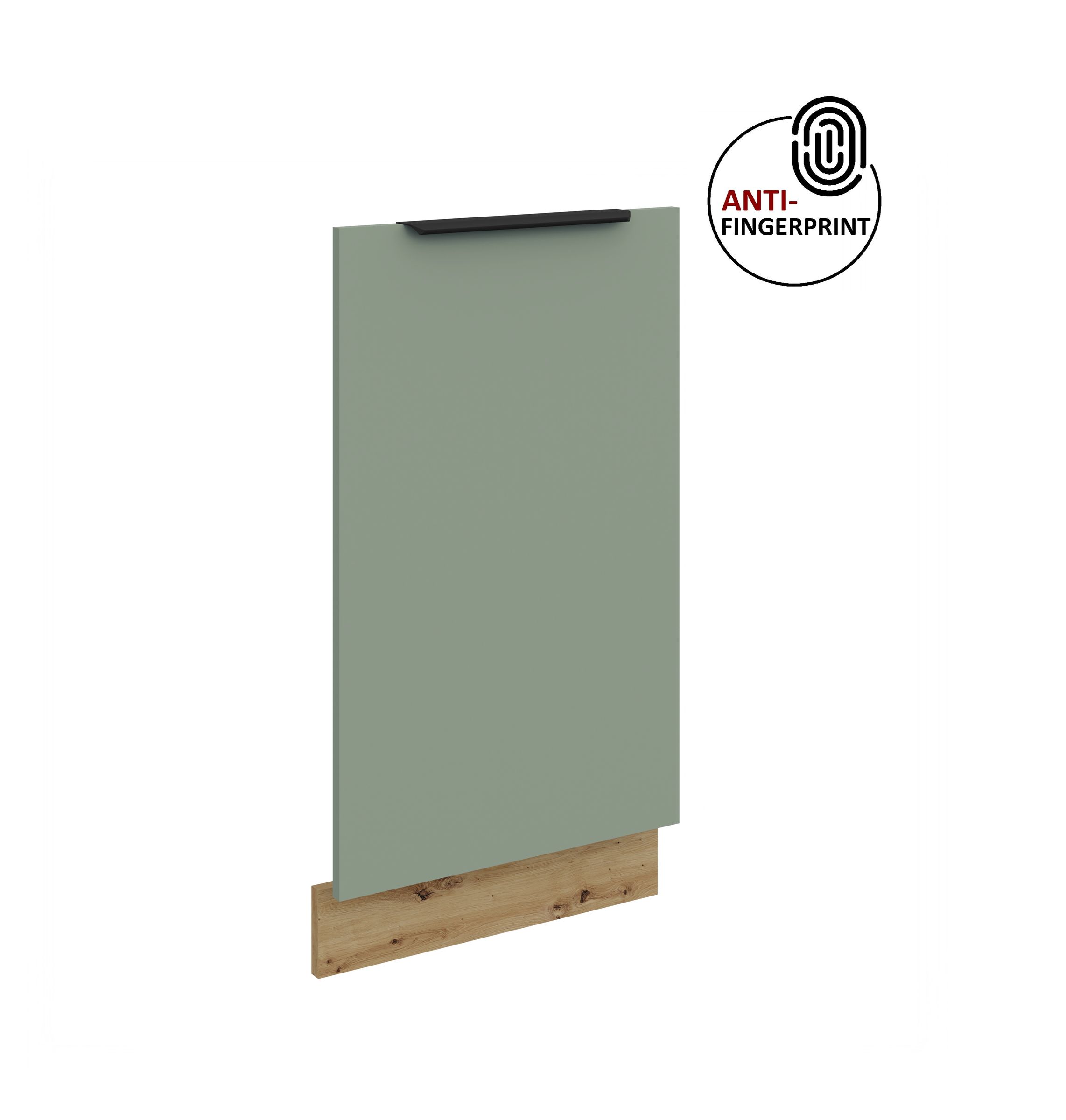 Frontblende f&uuml;r vollintegrierten Geschirrsp&uuml;ler 45 cm ARIA Aquamarin matt 