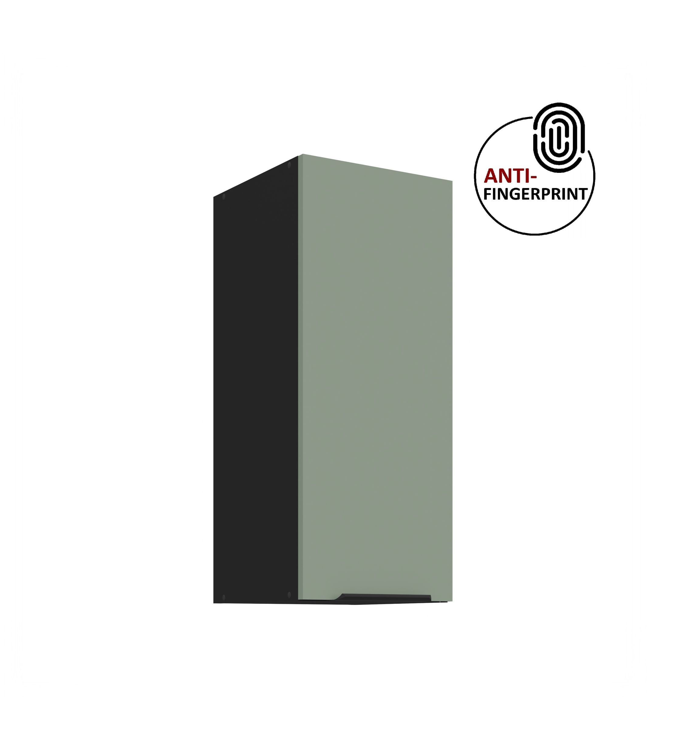 K&uuml;chen H&auml;ngeschrank 30 K&uuml;che ARIA Aquamarin matt K&uuml;chenzeile Anti Fingerprint 