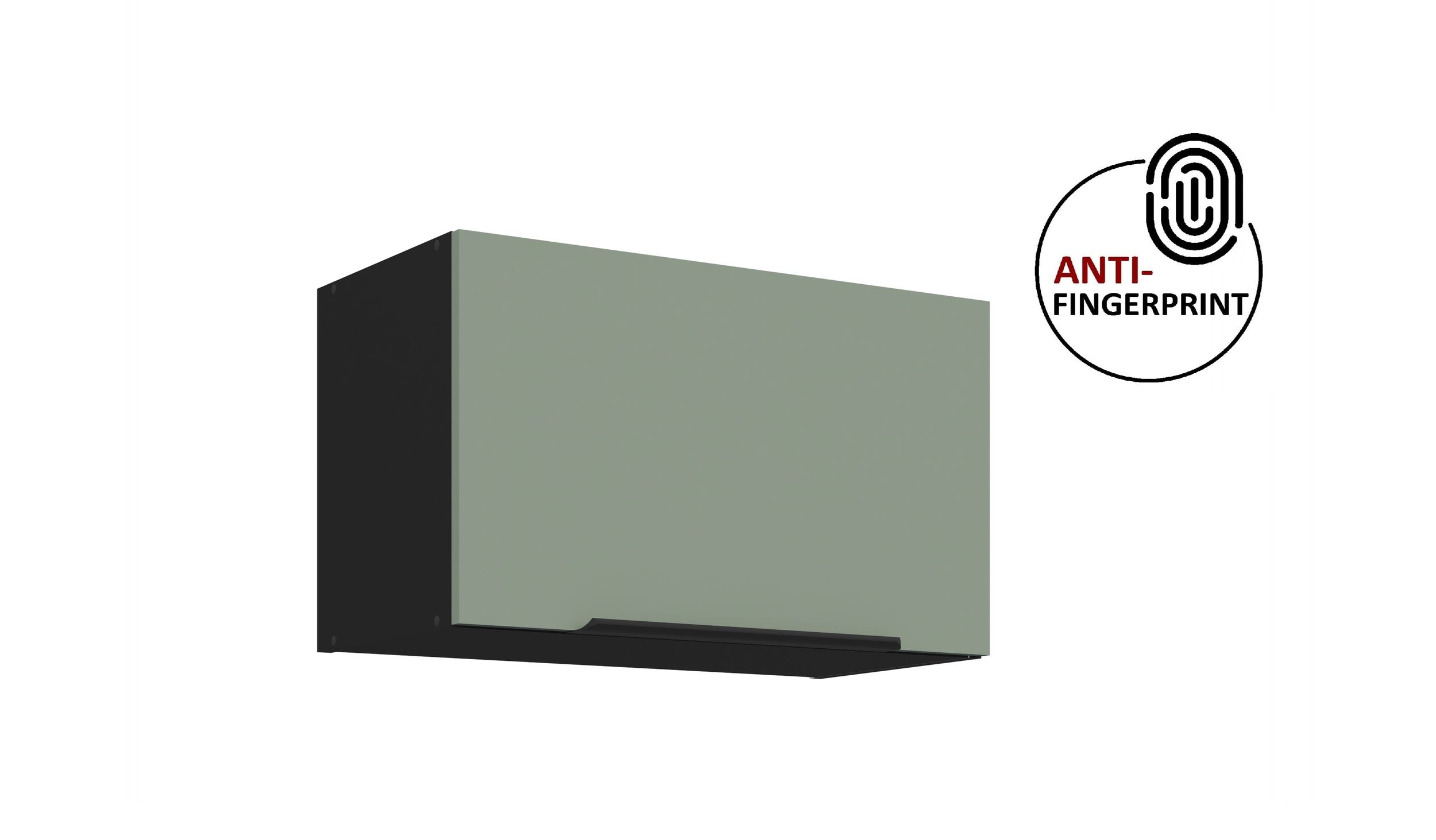 K&uuml;chen H&auml;ngeschrank 60 K&uuml;che ARIA Aquamarin matt K&uuml;chenzeile Anti Fingerprint 