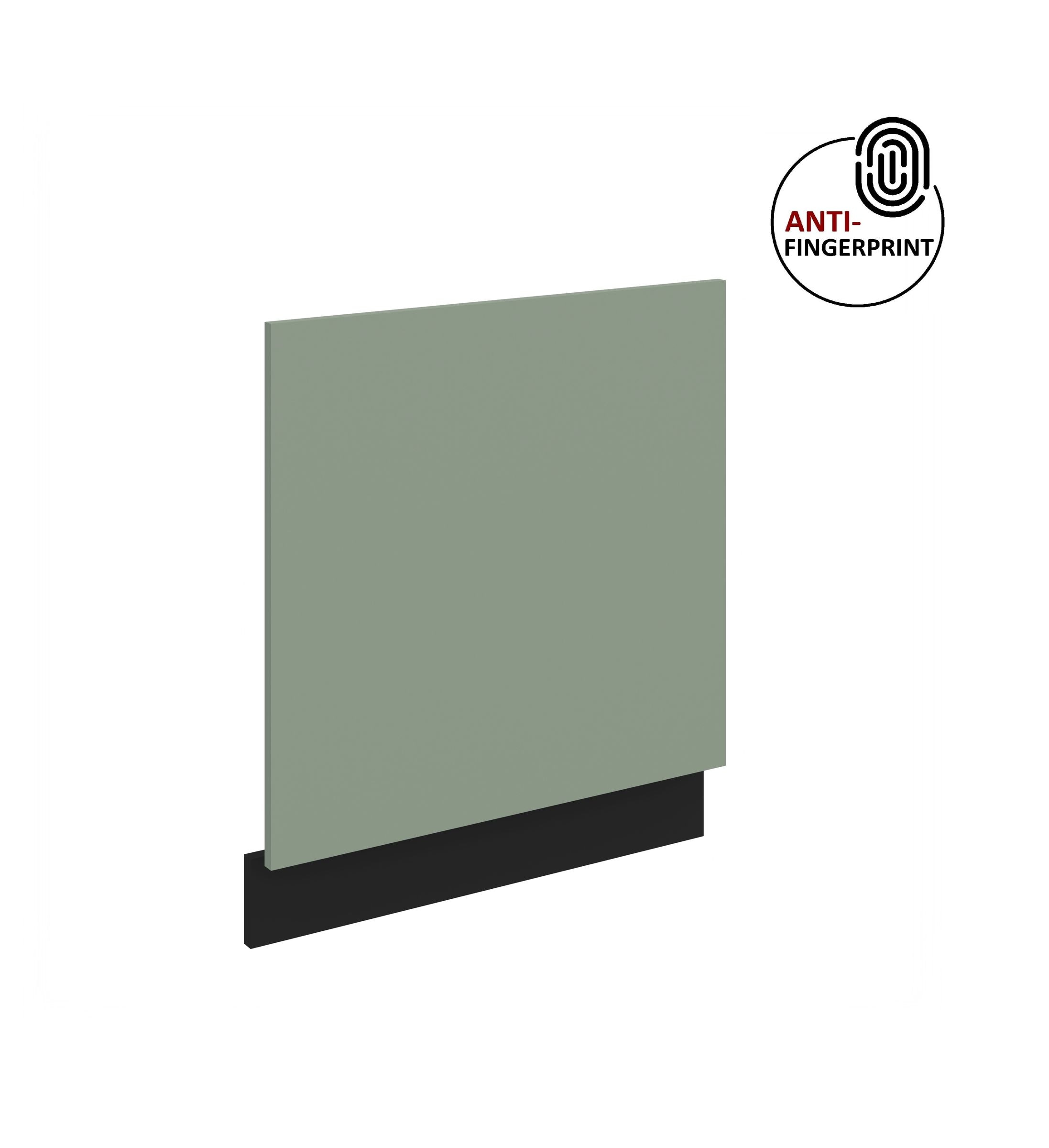 Frontblende f&uuml;r integrierten Geschirrsp&uuml;ler 60 cm ARIA Aquamarin + Schwarz matt 