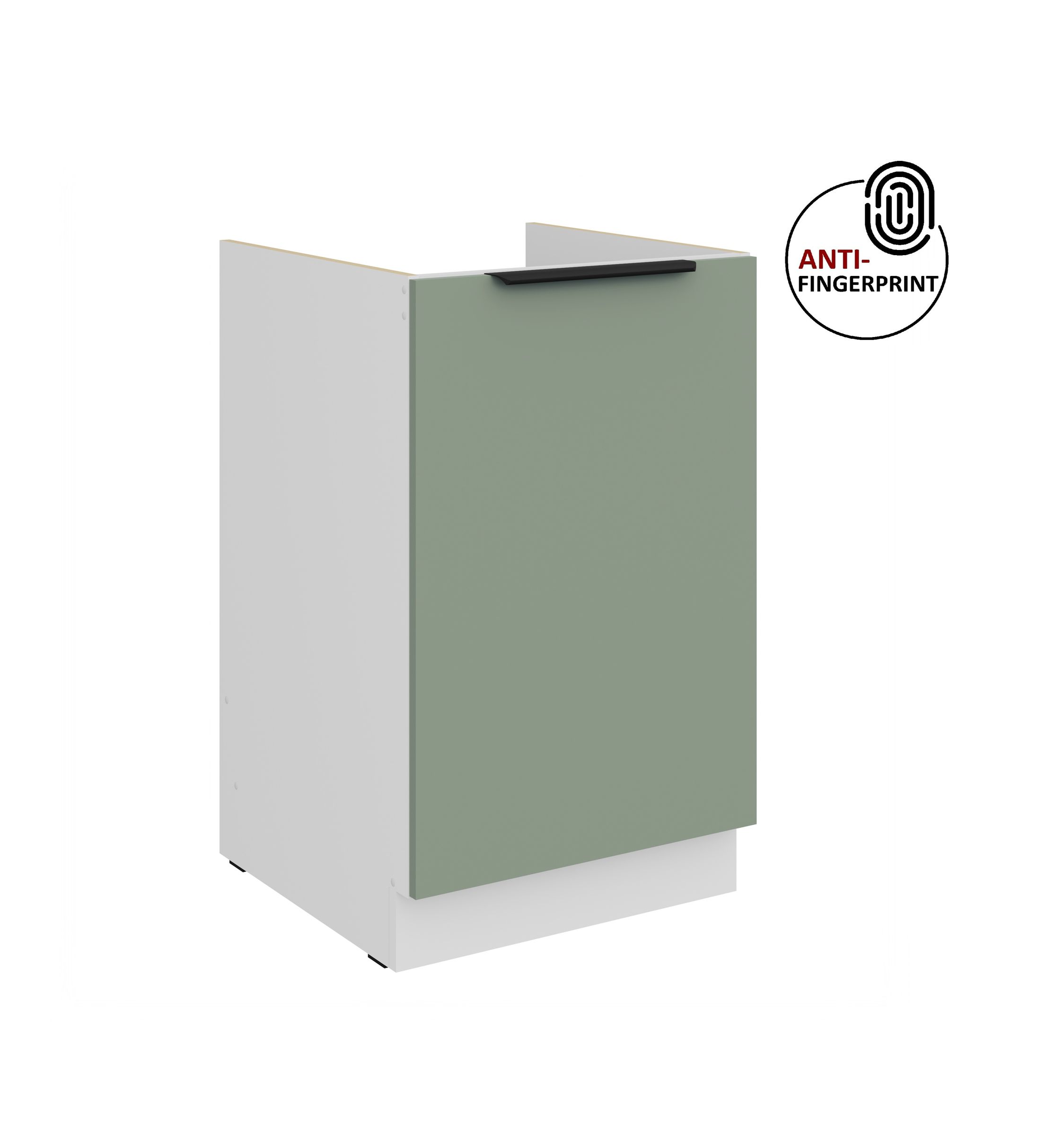 K&uuml;chen Sp&uuml;lenschrank 50 K&uuml;che ARIA Aquamarin matt Anti Fingerprint K&uuml;chenzeile 