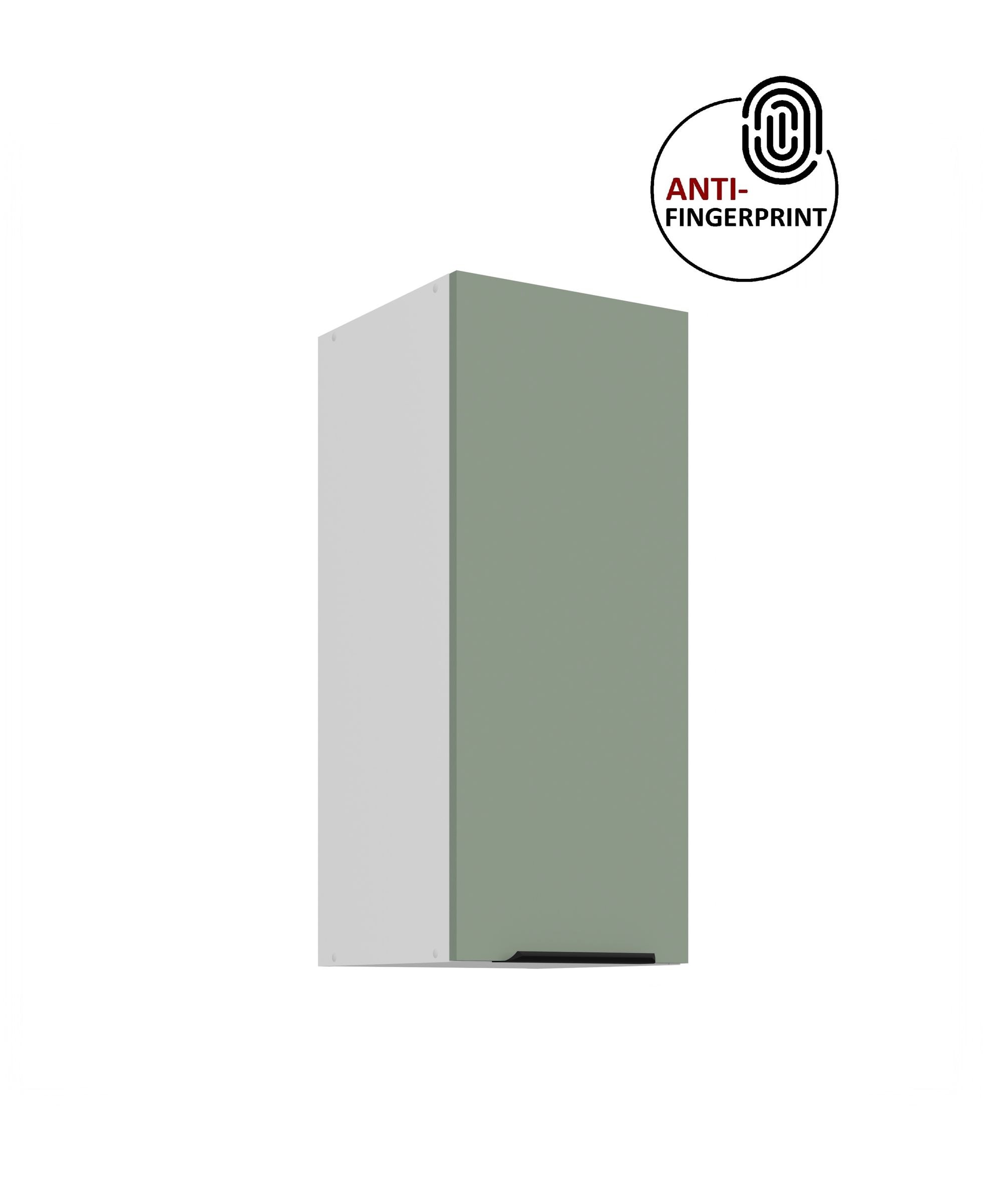 K&uuml;chen H&auml;ngeschrank 30 cm K&uuml;che ARIA Aquamarin matt K&uuml;chenzeile Anti Fingerprint 
