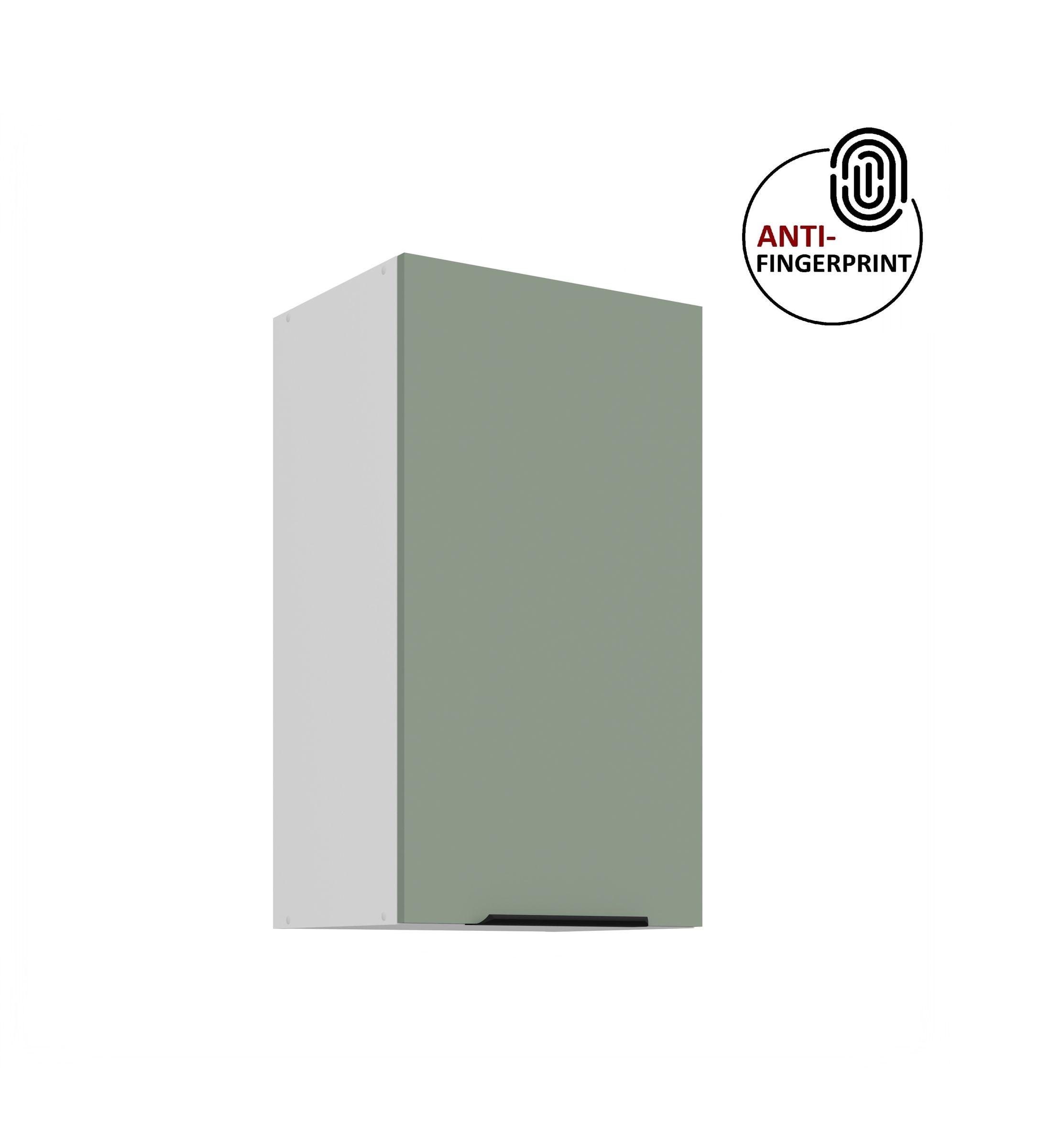 K&uuml;chen H&auml;ngeschrank 40 cm K&uuml;che ARIA Aquamarin matt K&uuml;chenzeile Anti Fingerprint 