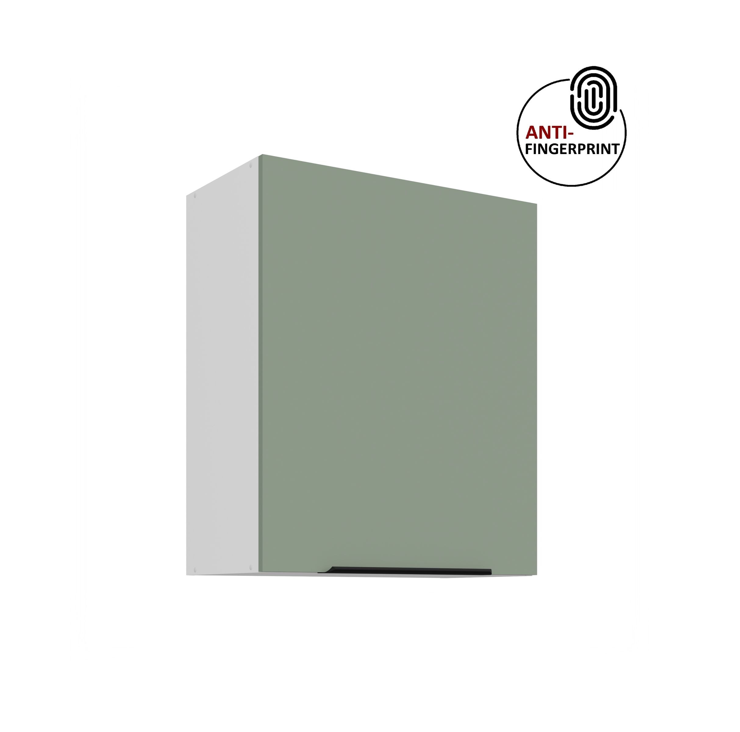 K&uuml;chen H&auml;ngeschrank 60 cm K&uuml;che ARIA Aquamarin matt K&uuml;chenzeile Anti Fingerprint 