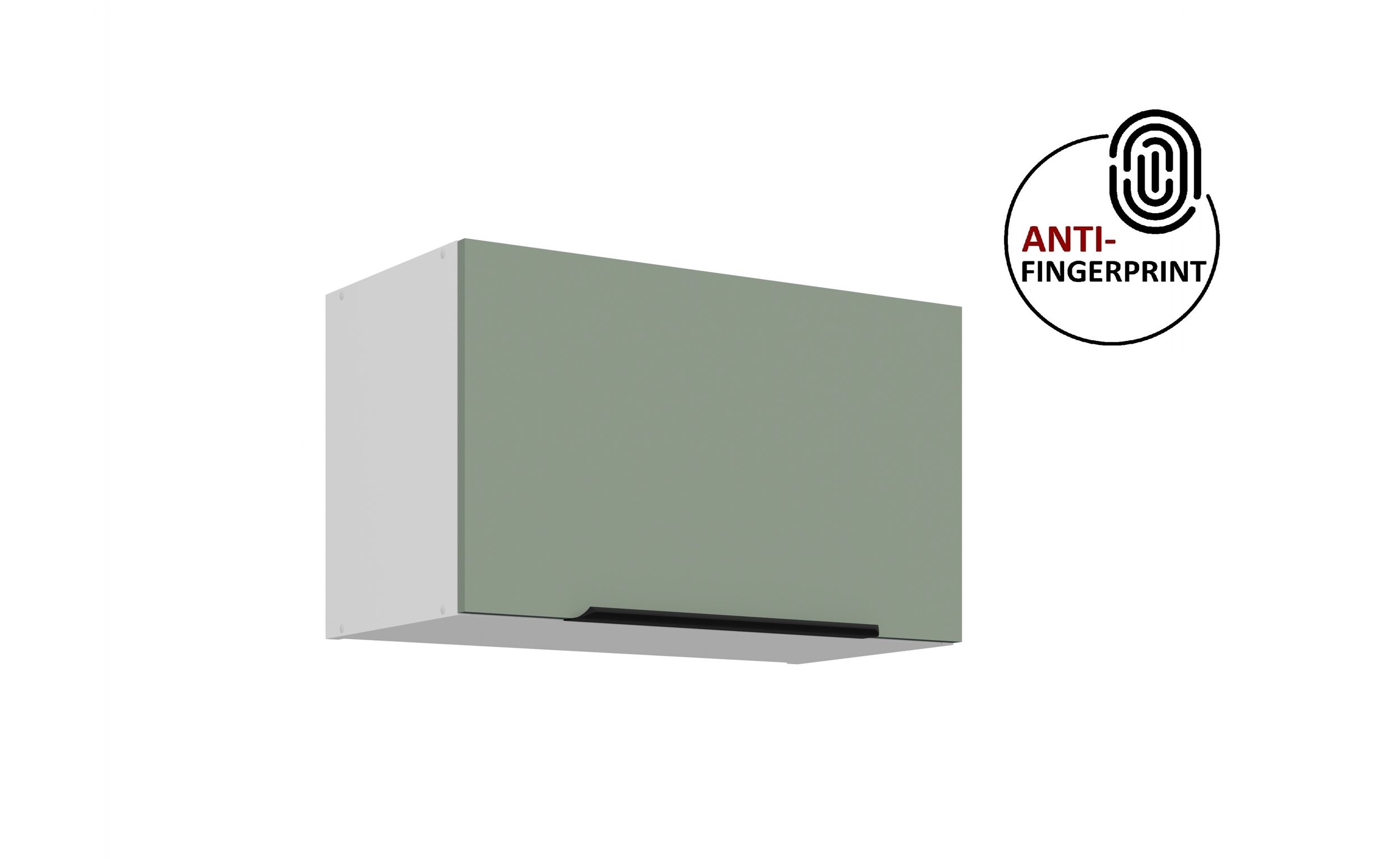 K&uuml;chen H&auml;ngeschrank 60 cm K&uuml;che ARIA Aquamarin matt K&uuml;chenzeile Anti Fingerprint 