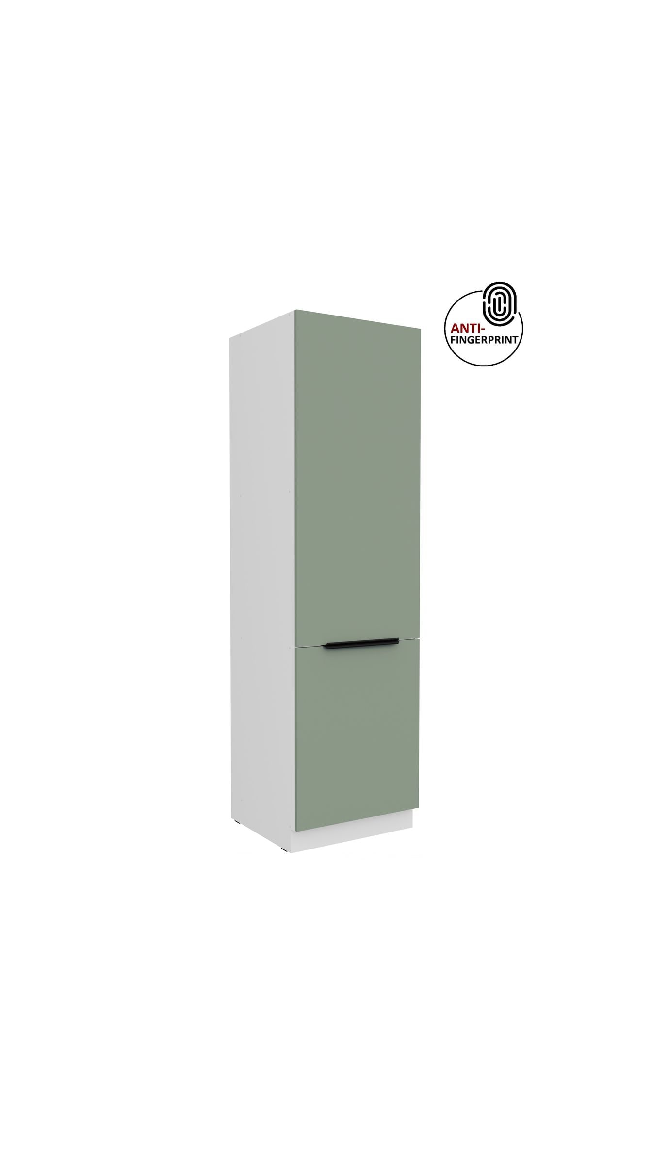 K&uuml;chen Hochschrank 60 cm K&uuml;che ARIA Aquamarin matt Anti Fingerprint K&uuml;chenzeile 