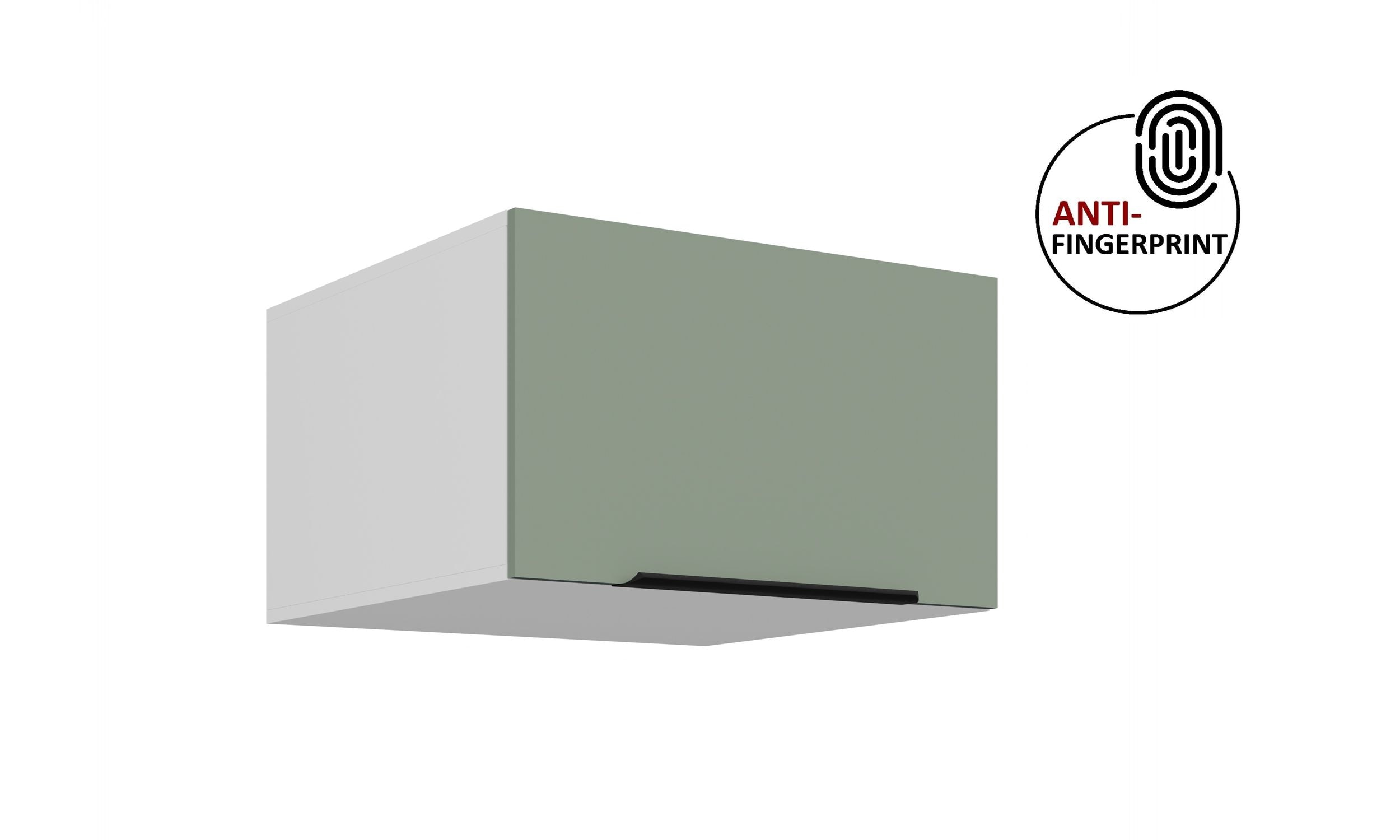 K&uuml;chen Aufsatzschrank 60 K&uuml;che ARIA Aquamarin matt K&uuml;chenzeile Anti Fingerprint 