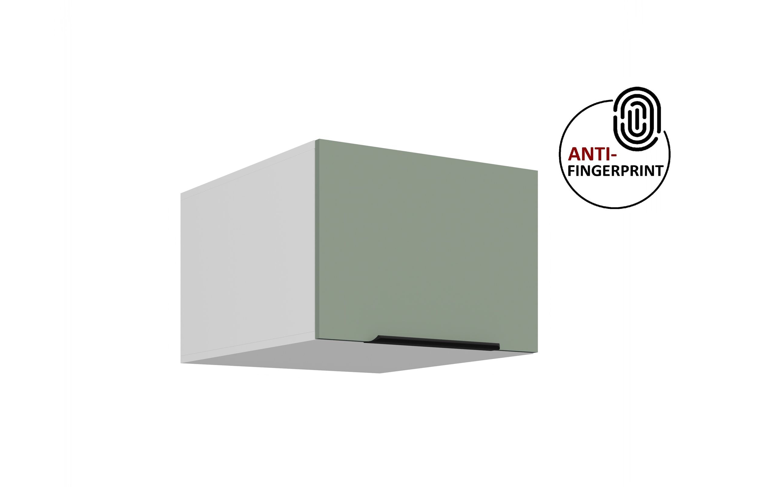 K&uuml;chen Aufsatzschrank 50 K&uuml;che ARIA Aquamarin matt K&uuml;chenzeile Anti Fingerprint 