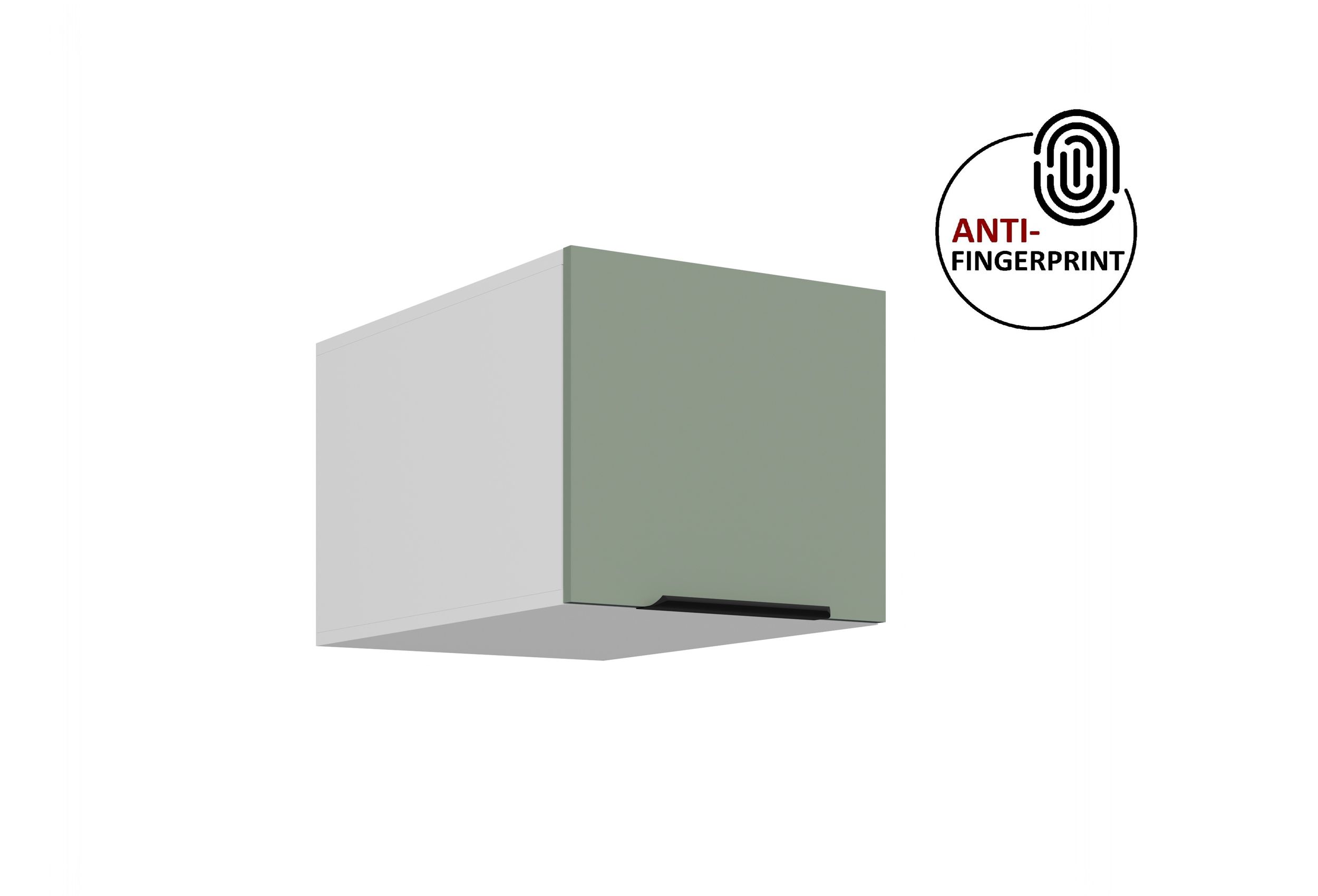K&uuml;chen Aufsatzschrank 40 K&uuml;che ARIA Aquamarin matt K&uuml;chenzeile Anti Fingerprint 