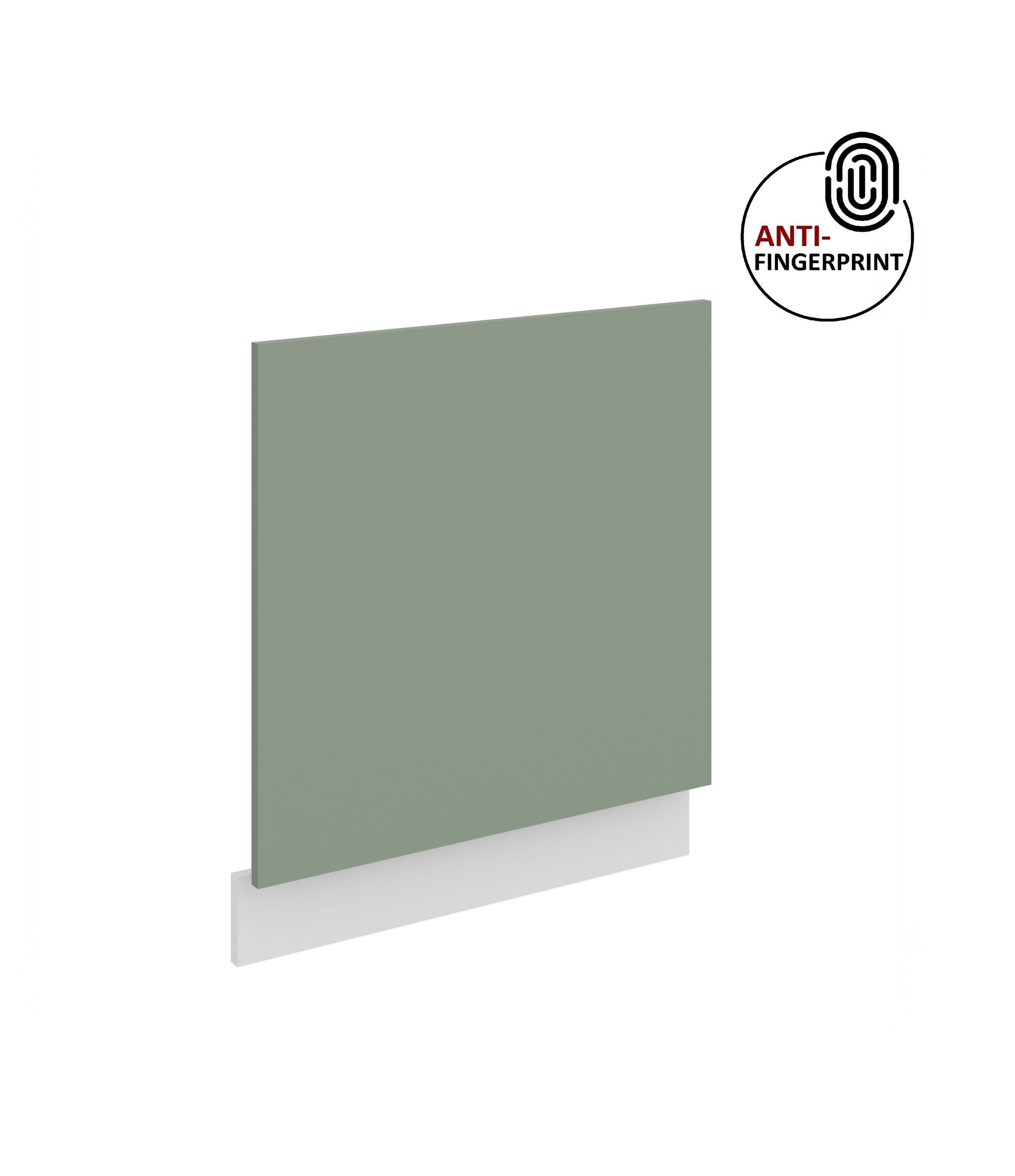 Frontblende f&uuml;r integrierten Geschirrsp&uuml;ler 60 cm ARIA Aquamarin + Weiss matt 