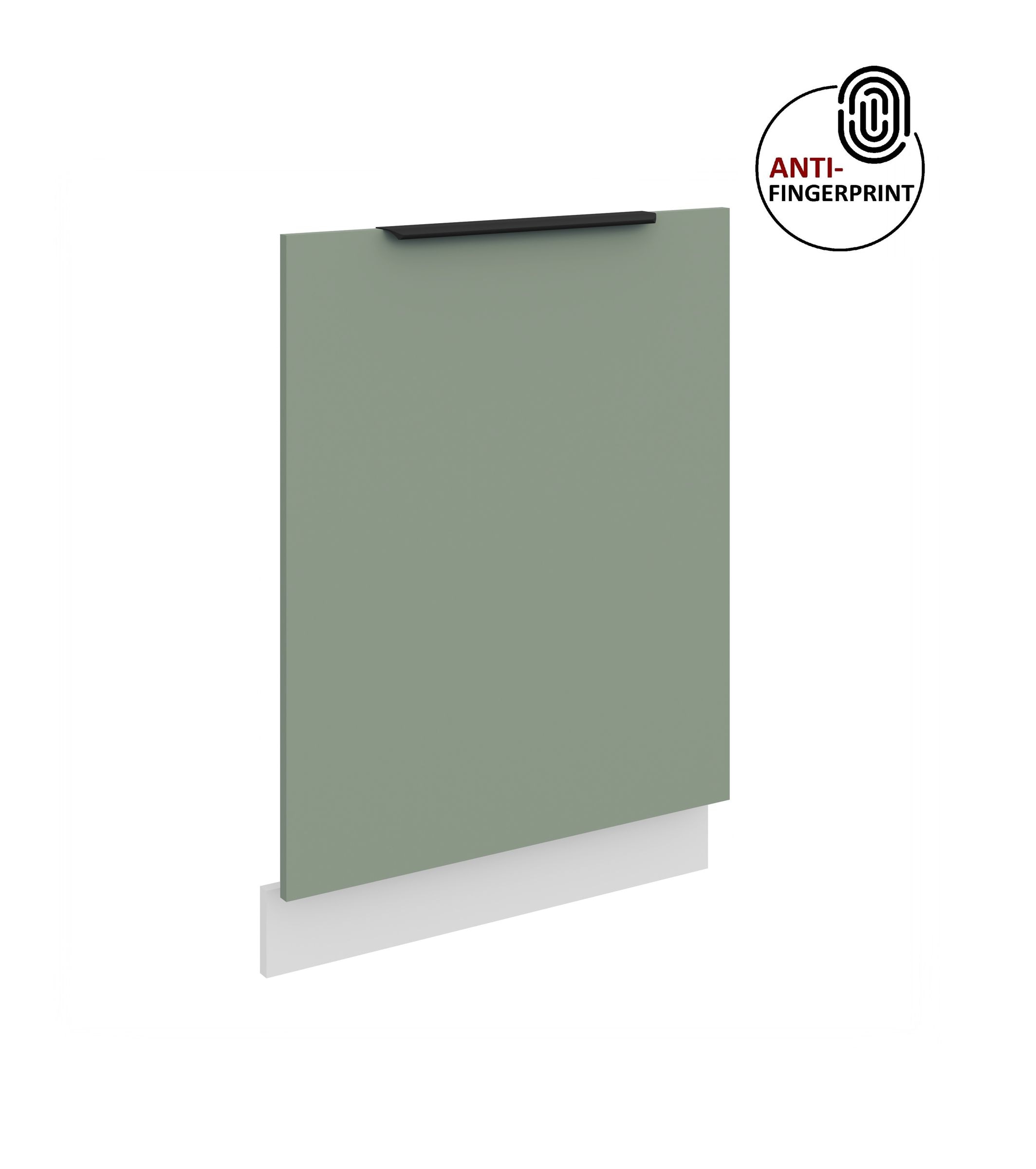 Frontblende f&uuml;r vollintegrierten Geschirrsp&uuml;ler 60 cm ARIA Aquamarin matt 