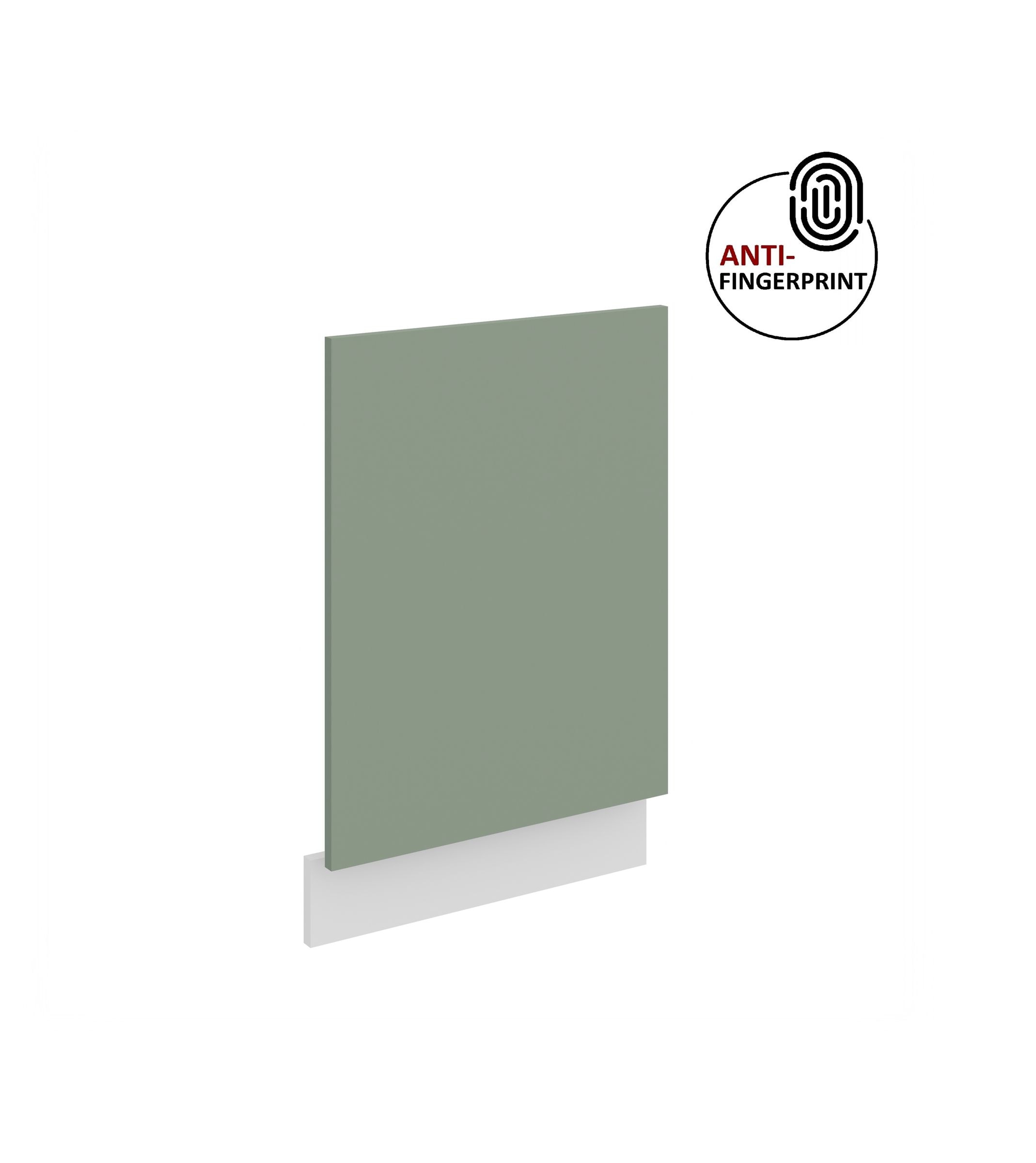 Frontblende f&uuml;r integrierten Geschirrsp&uuml;ler 45 cm ARIA Aquamarin + Weiss matt 