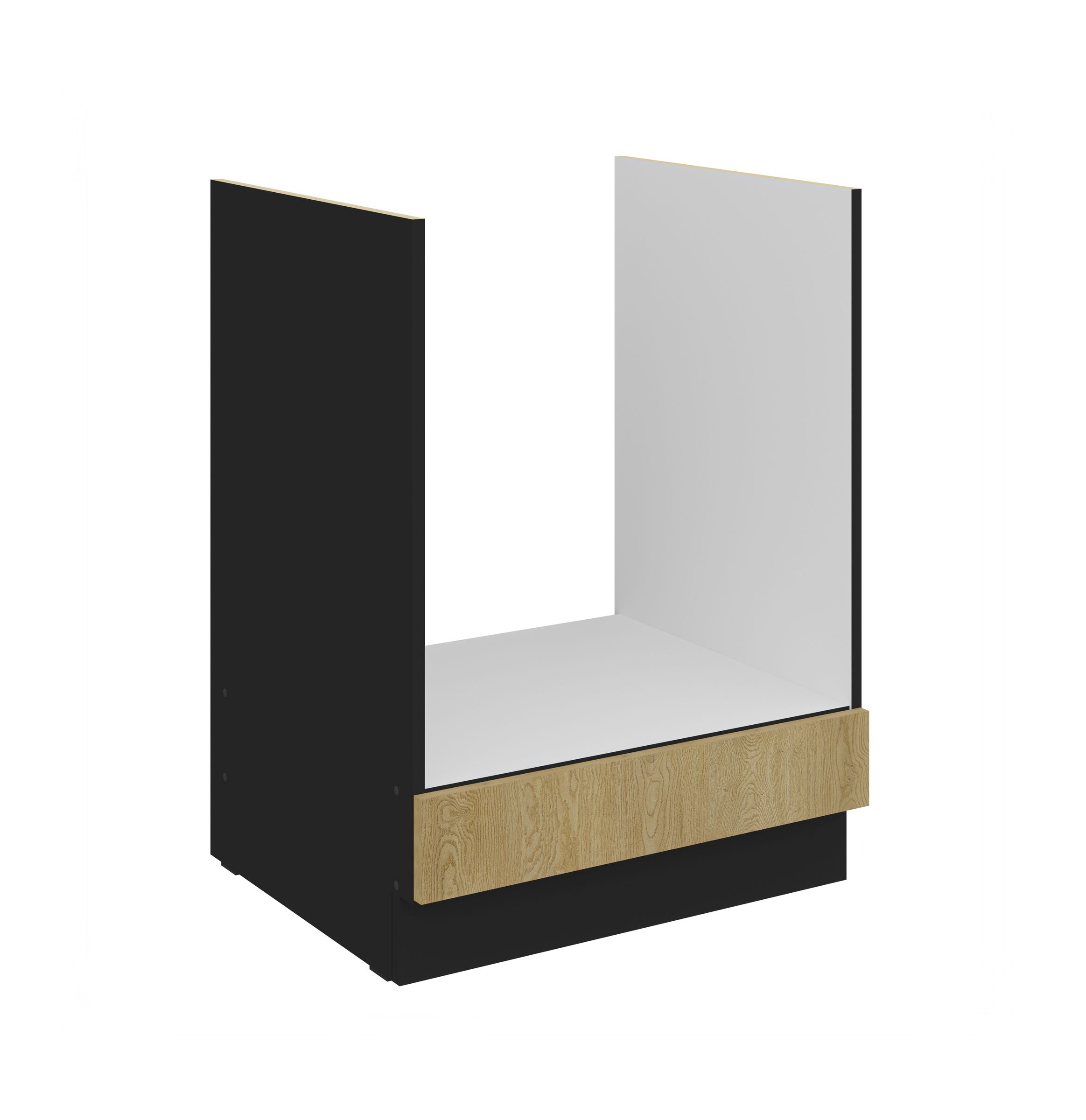 K&uuml;chen Herdunterschrank 60 cm CREMONA Eiche hell K&uuml;che K&uuml;chenzeile K&uuml;chenblock 