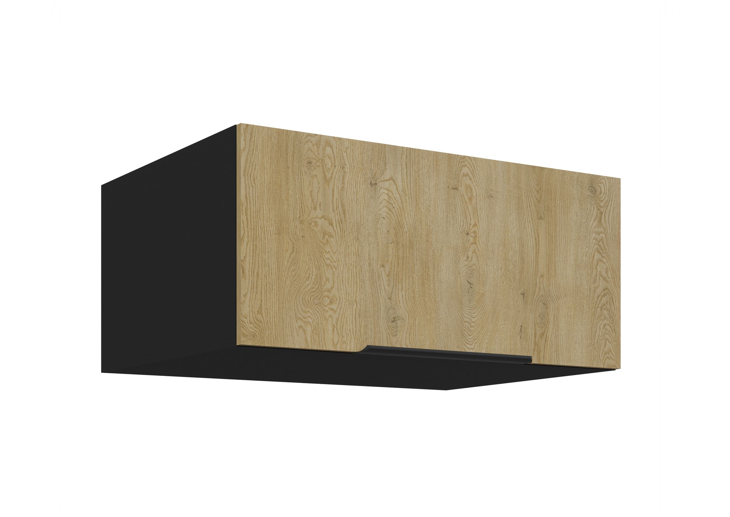 Aufsatzschrank Hochschrank 80 cm CREMONA Eiche K&uuml;chenzeile K&uuml;chenblock K&uuml;che 