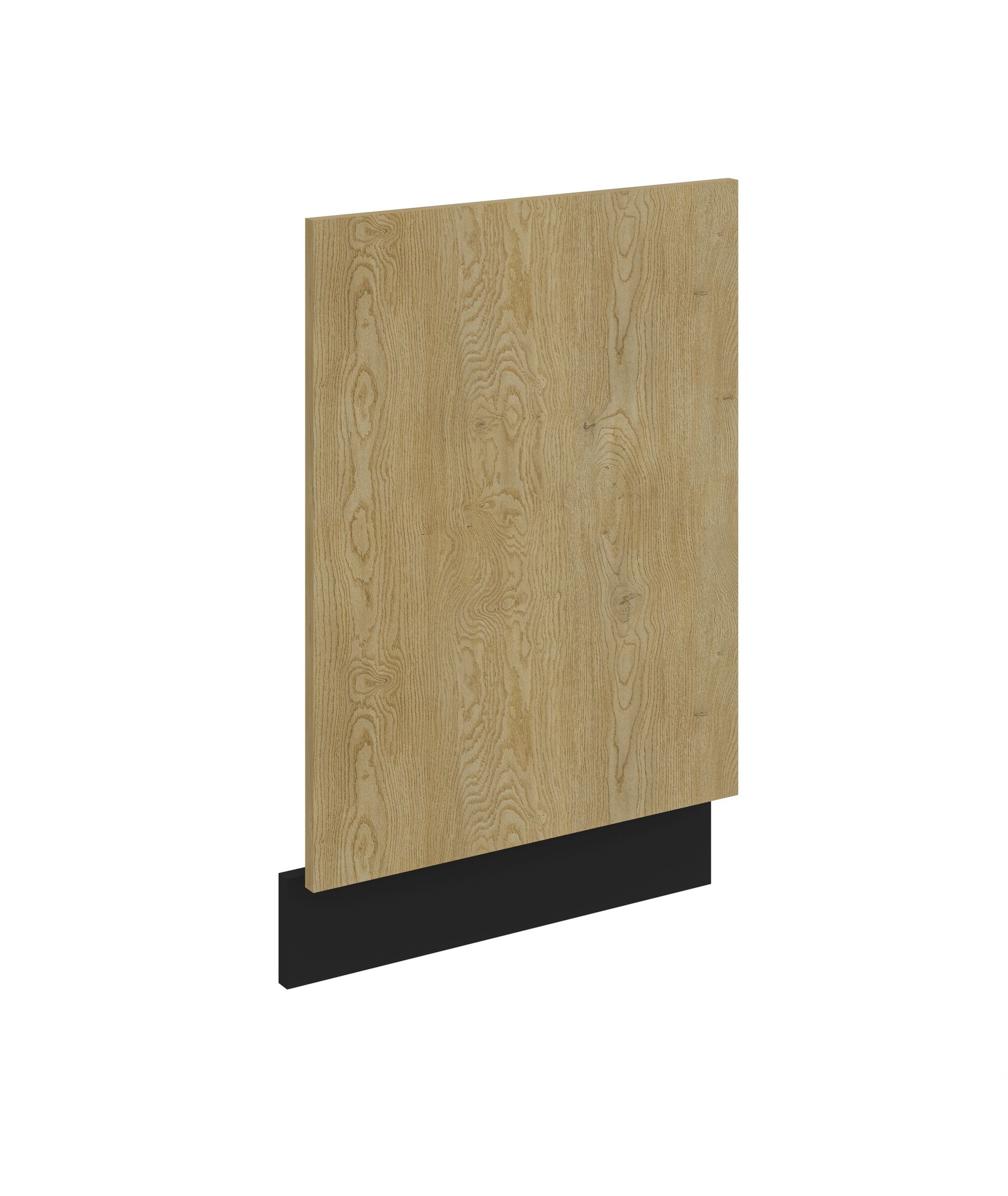 Frontblende f&uuml;r integrierten Geschirrsp&uuml;ler 45 cm K&uuml;che CREMONA Eiche + Schwarz 