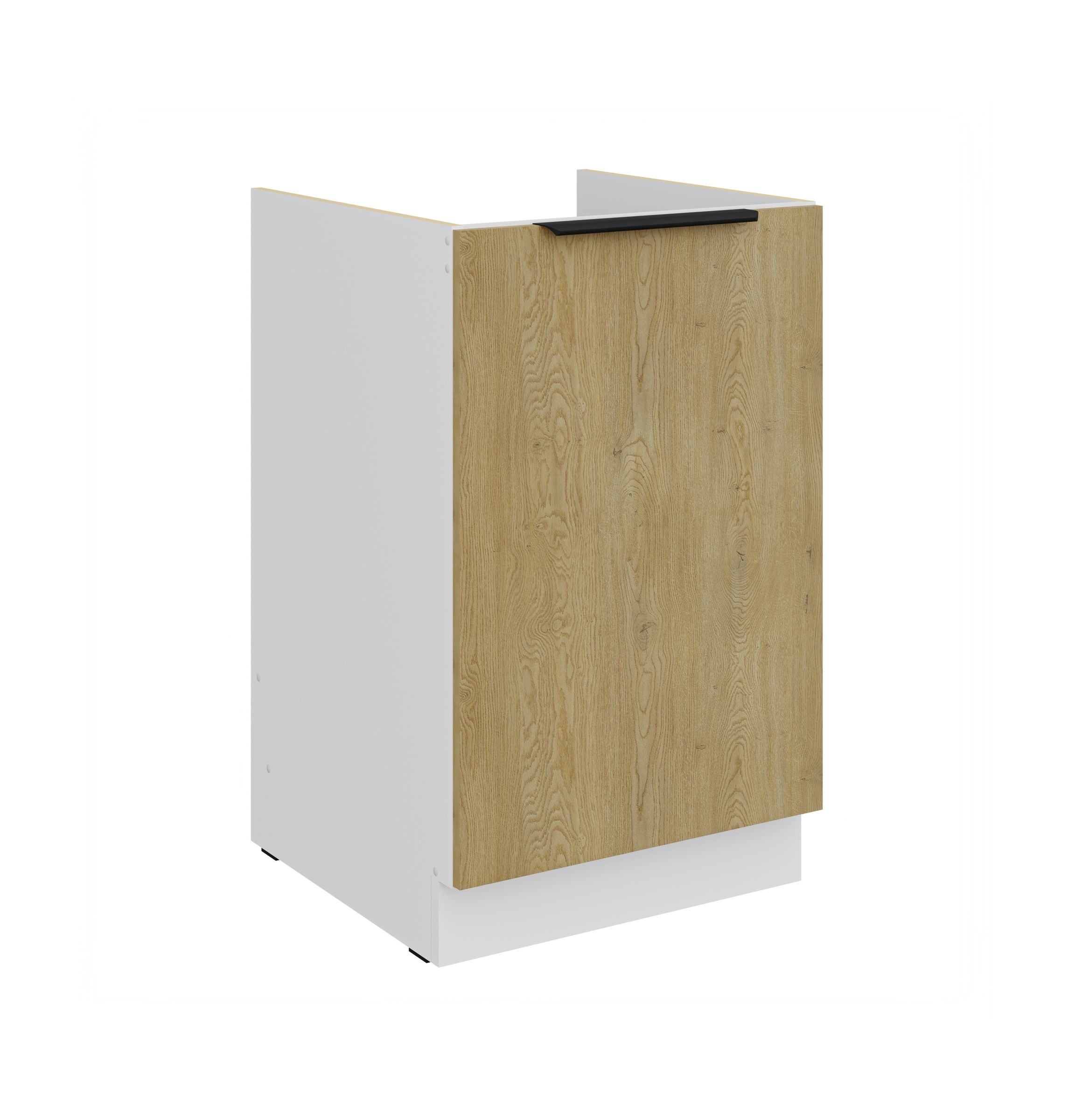 K&uuml;chen Sp&uuml;lenunterschrank 50 cm CREMONA Eiche hell K&uuml;che K&uuml;chenzeile K&uuml;chenblock 