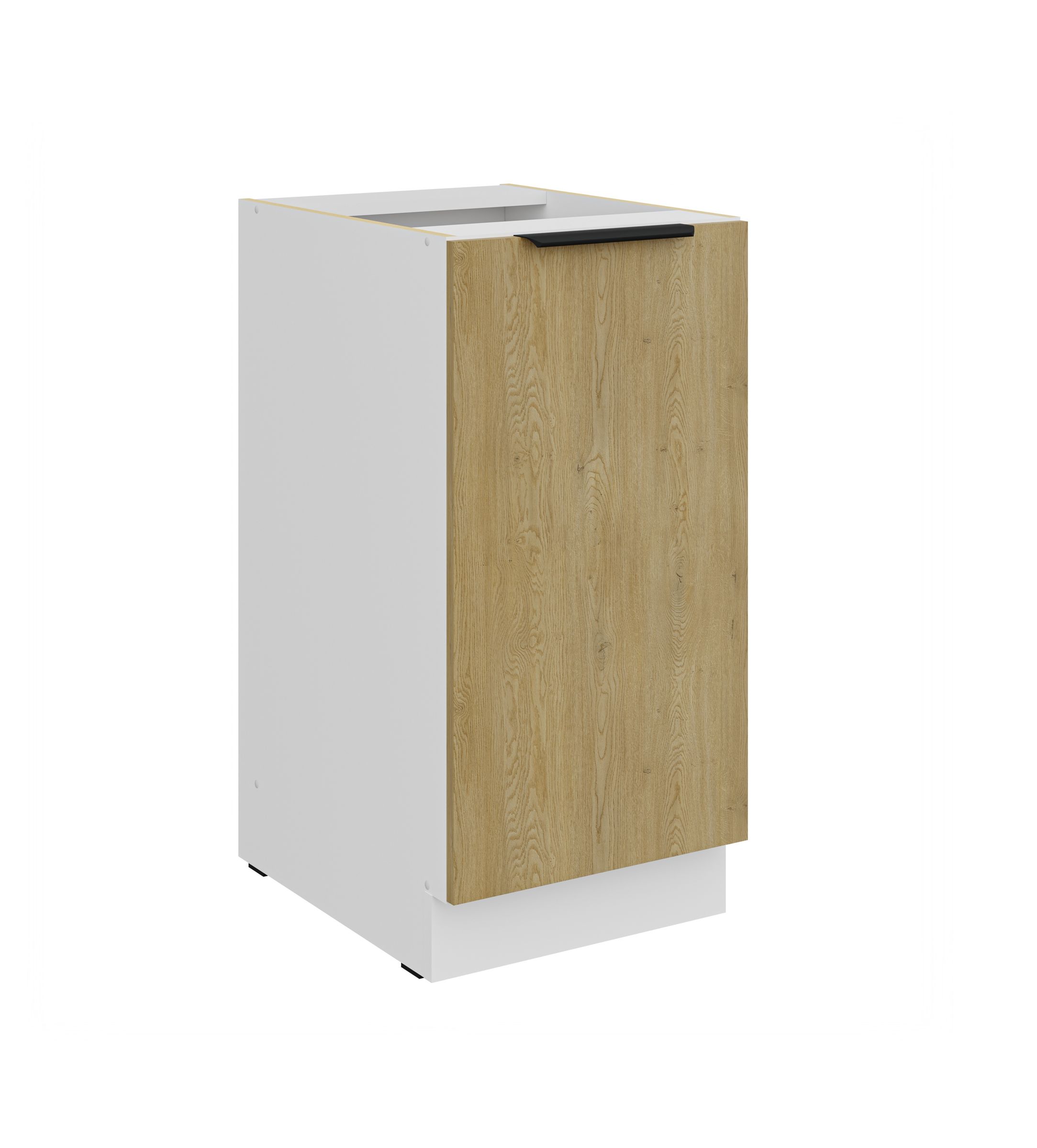 K&uuml;chen Unterschrank 40 cm CREMONA Eiche + Wei&szlig; K&uuml;che K&uuml;chenzeile K&uuml;chenblock 