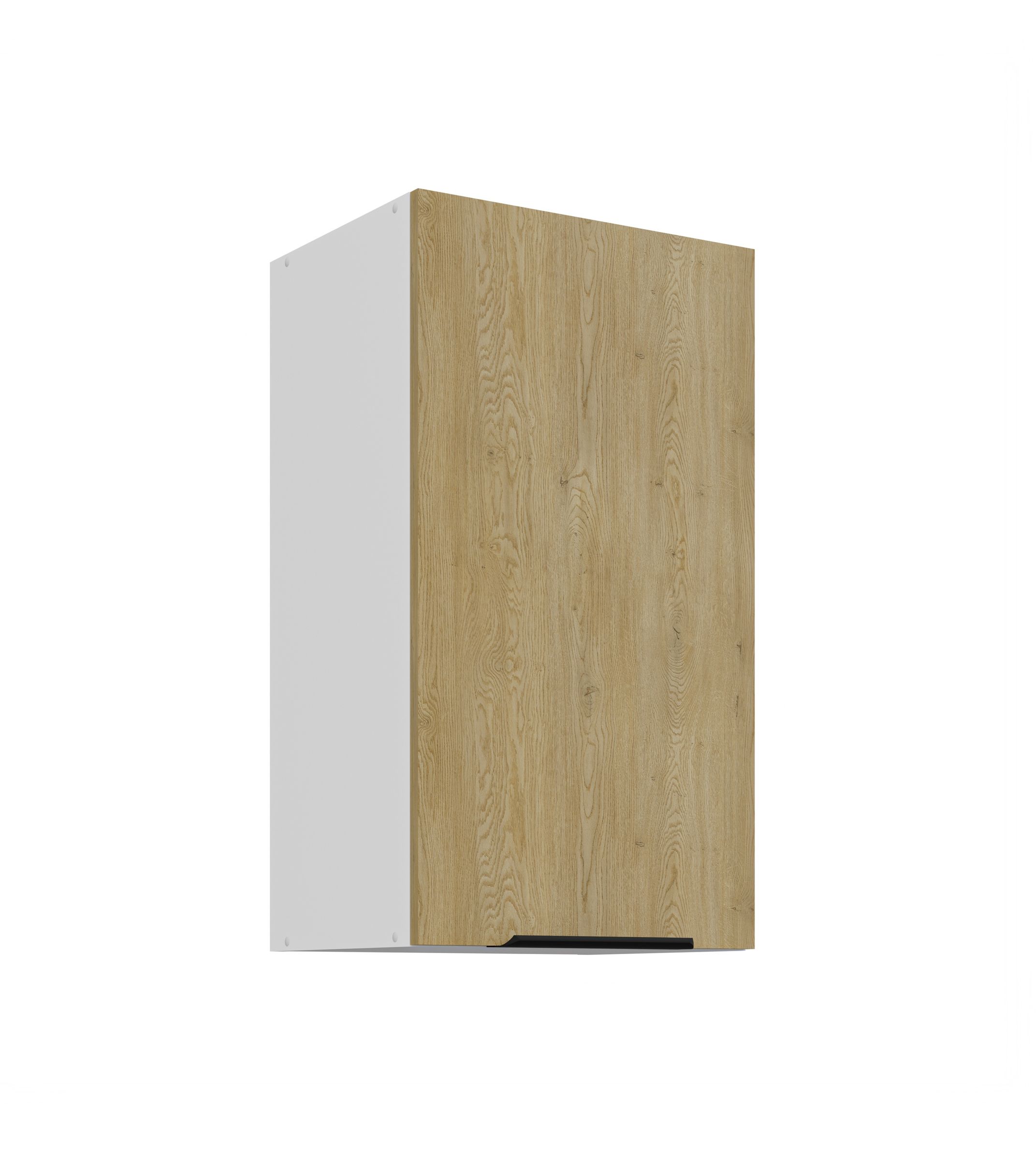 K&uuml;chen H&auml;ngeschrank 40 cm CREMONA Eiche + Wei&szlig; K&uuml;che K&uuml;chenzeile K&uuml;chenblock 