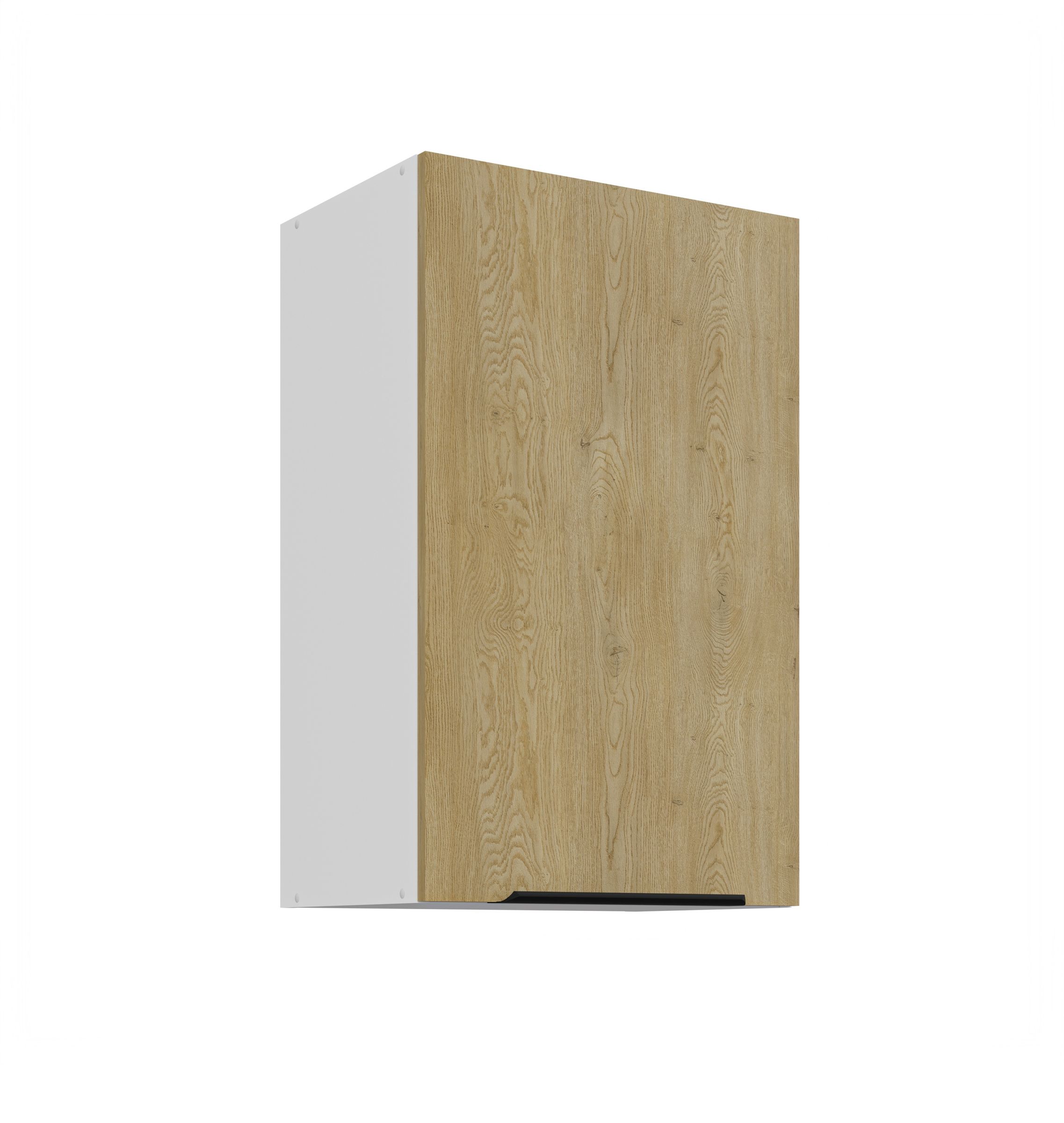 K&uuml;chen H&auml;ngeschrank 45 cm CREMONA Eiche + Wei&szlig; K&uuml;che K&uuml;chenzeile K&uuml;chenblock 
