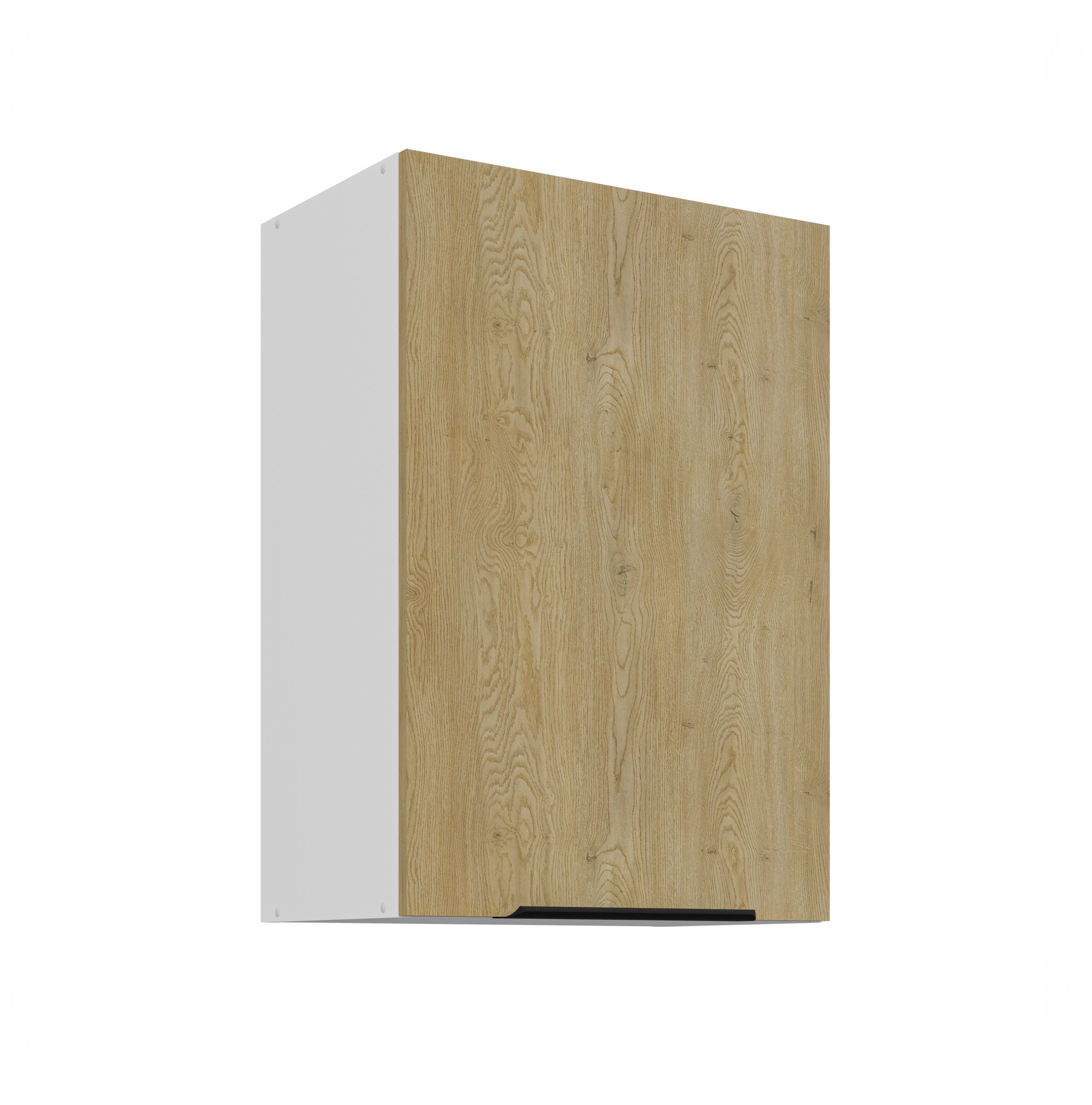 K&uuml;chen H&auml;ngeschrank 50 cm CREMONA Eiche + Wei&szlig; K&uuml;che K&uuml;chenzeile K&uuml;chenblock 