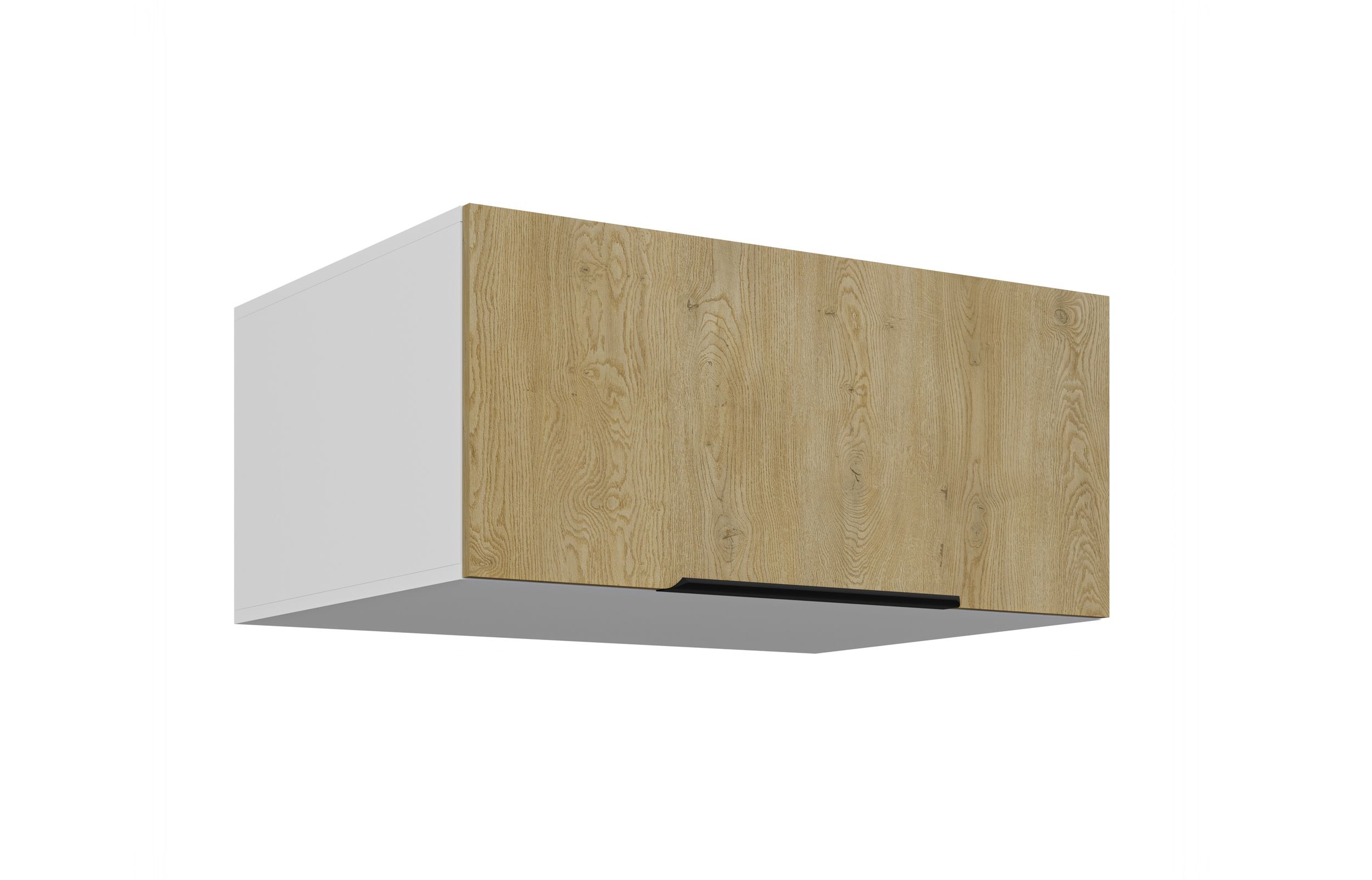 Aufsatzschrank Hochschrank 80 cm CREMONA Eiche K&uuml;chenzeile K&uuml;chenblock K&uuml;che 