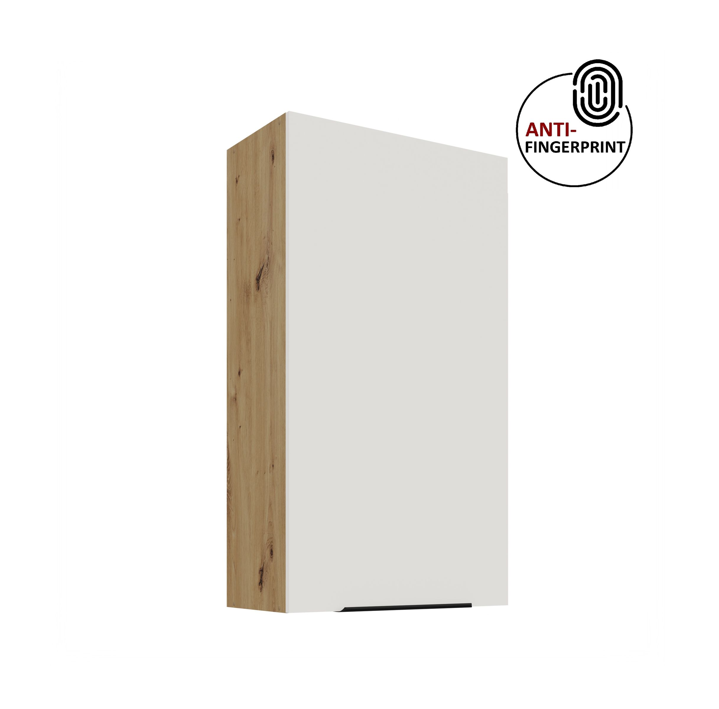 K&uuml;che ARIA H&auml;ngeschrank 60 cm H&ouml;he 90 cm Weiss K&uuml;chenzeile Anti Fingerprint 