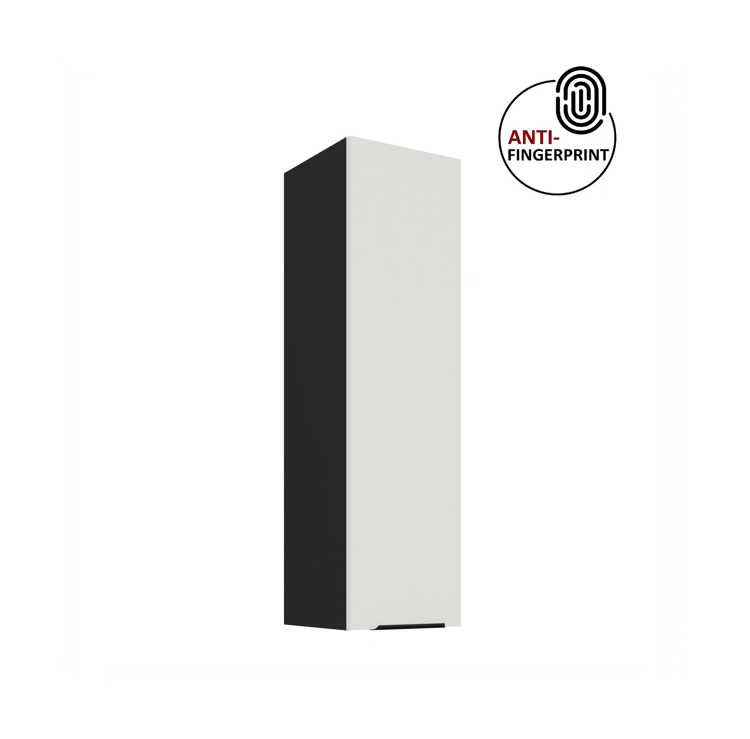 K&uuml;che ARIA H&auml;ngeschrank 30 cm H&ouml;he 90 cm Weiss K&uuml;chenzeile Anti Fingerprint 