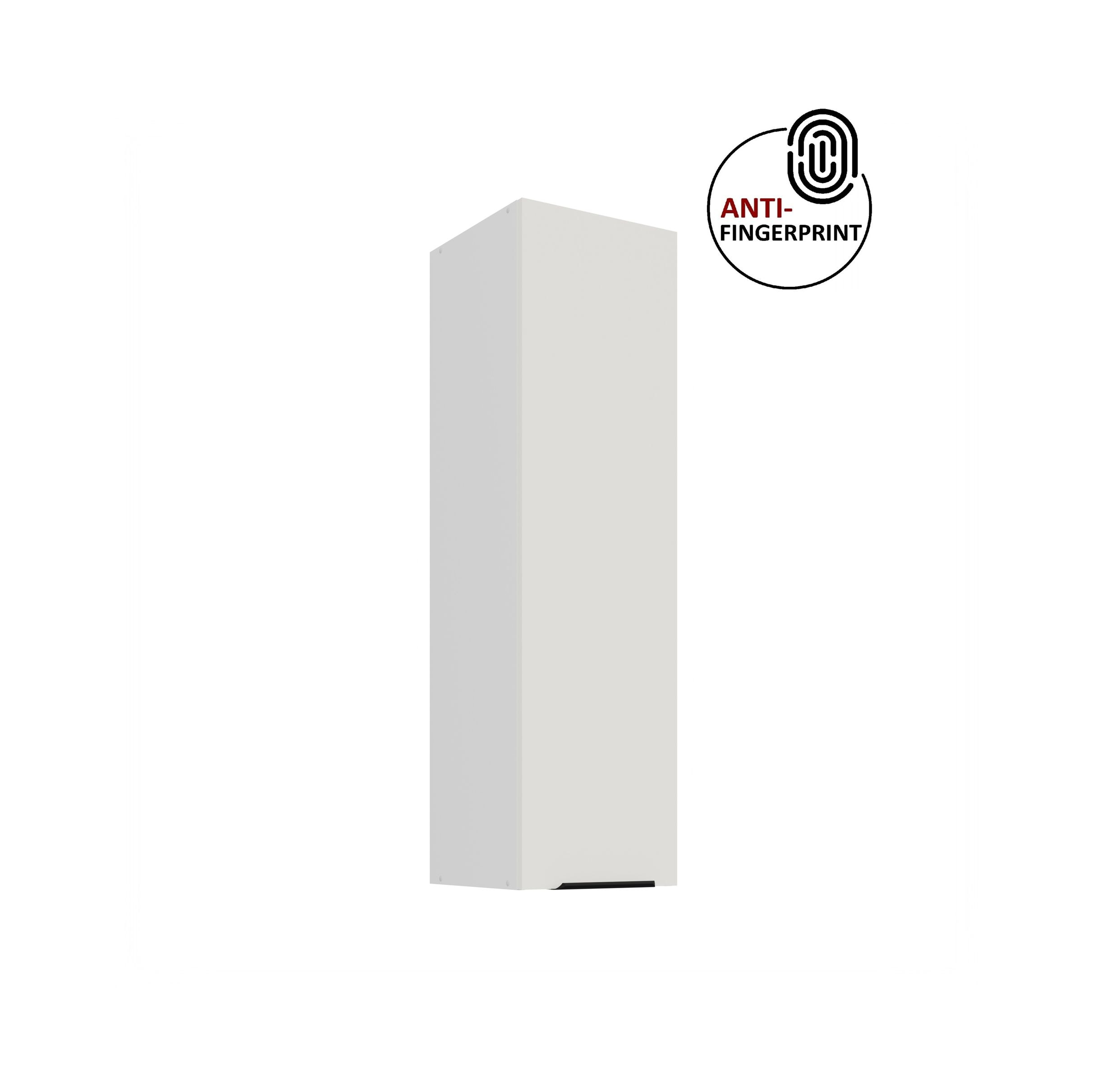 K&uuml;che ARIA H&auml;ngeschrank 30 cm H&ouml;he 90 cm Weiss K&uuml;chenzeile Anti Fingerprint 
