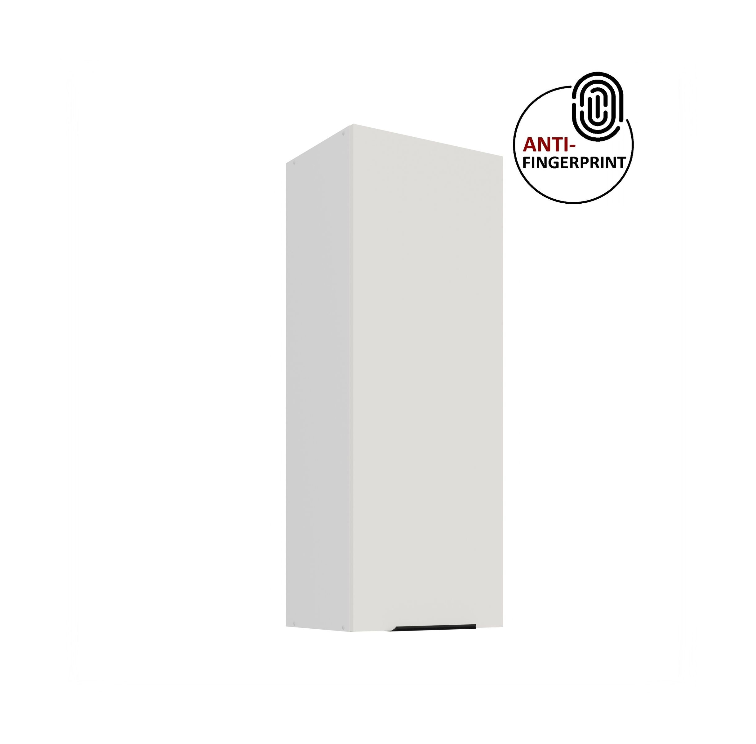 K&uuml;che ARIA H&auml;ngeschrank 40 cm H&ouml;he 90 cm Weiss K&uuml;chenzeile Anti Fingerprint 