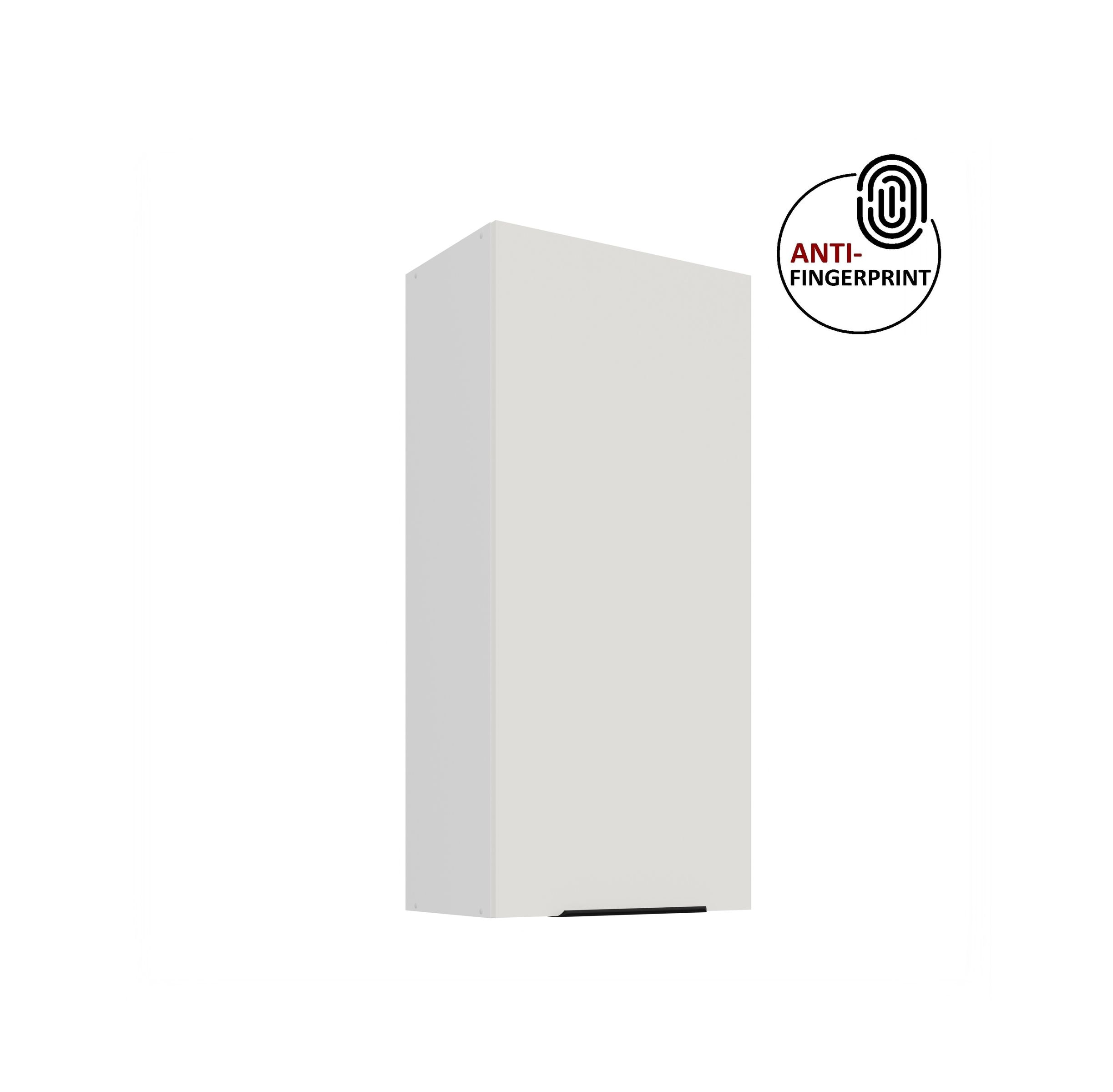 K&uuml;che ARIA H&auml;ngeschrank 50 cm H&ouml;he 90 cm Weiss K&uuml;chenzeile Anti Fingerprint 